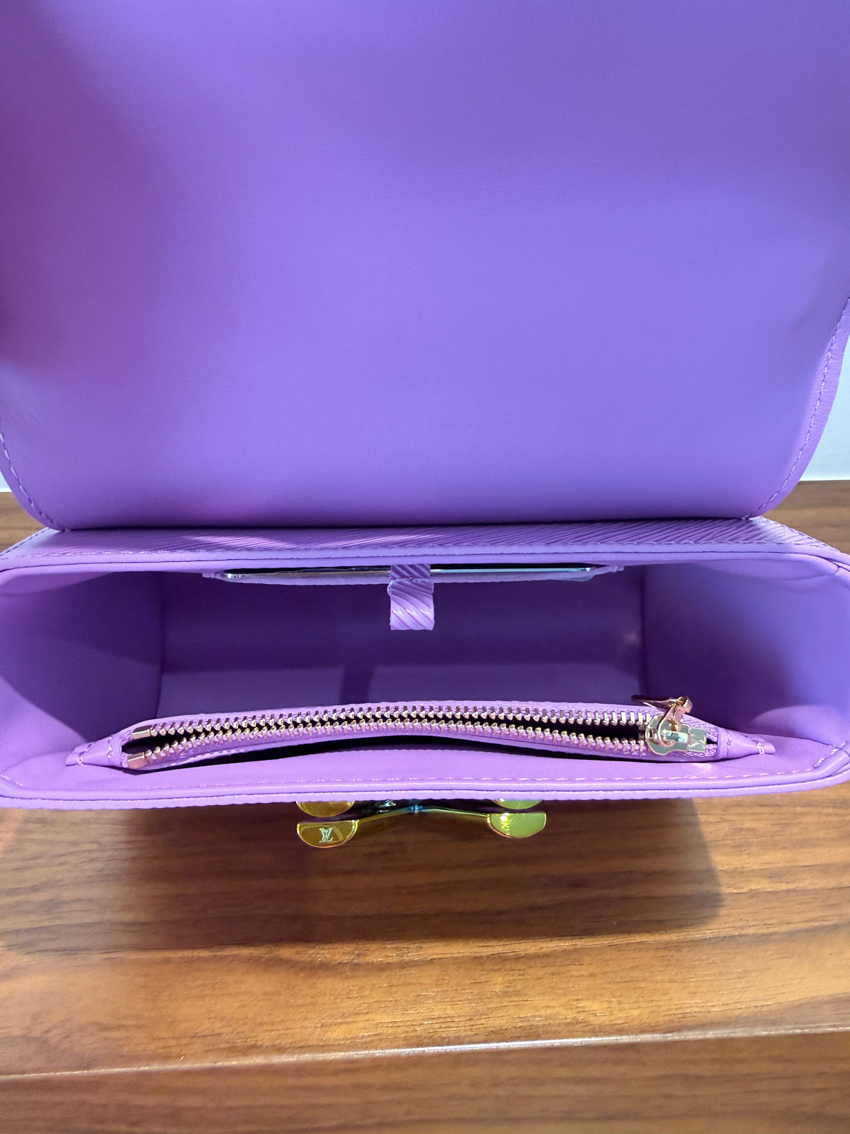 Louis Vuitton Twist PM in Wisteria Lilac Epi Leather with Iridescent LV Lock