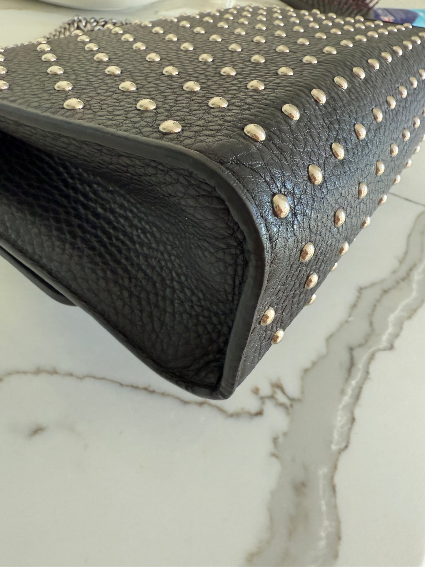 Gucci Studded Miss Bamboo Shoulder Bag in Medium