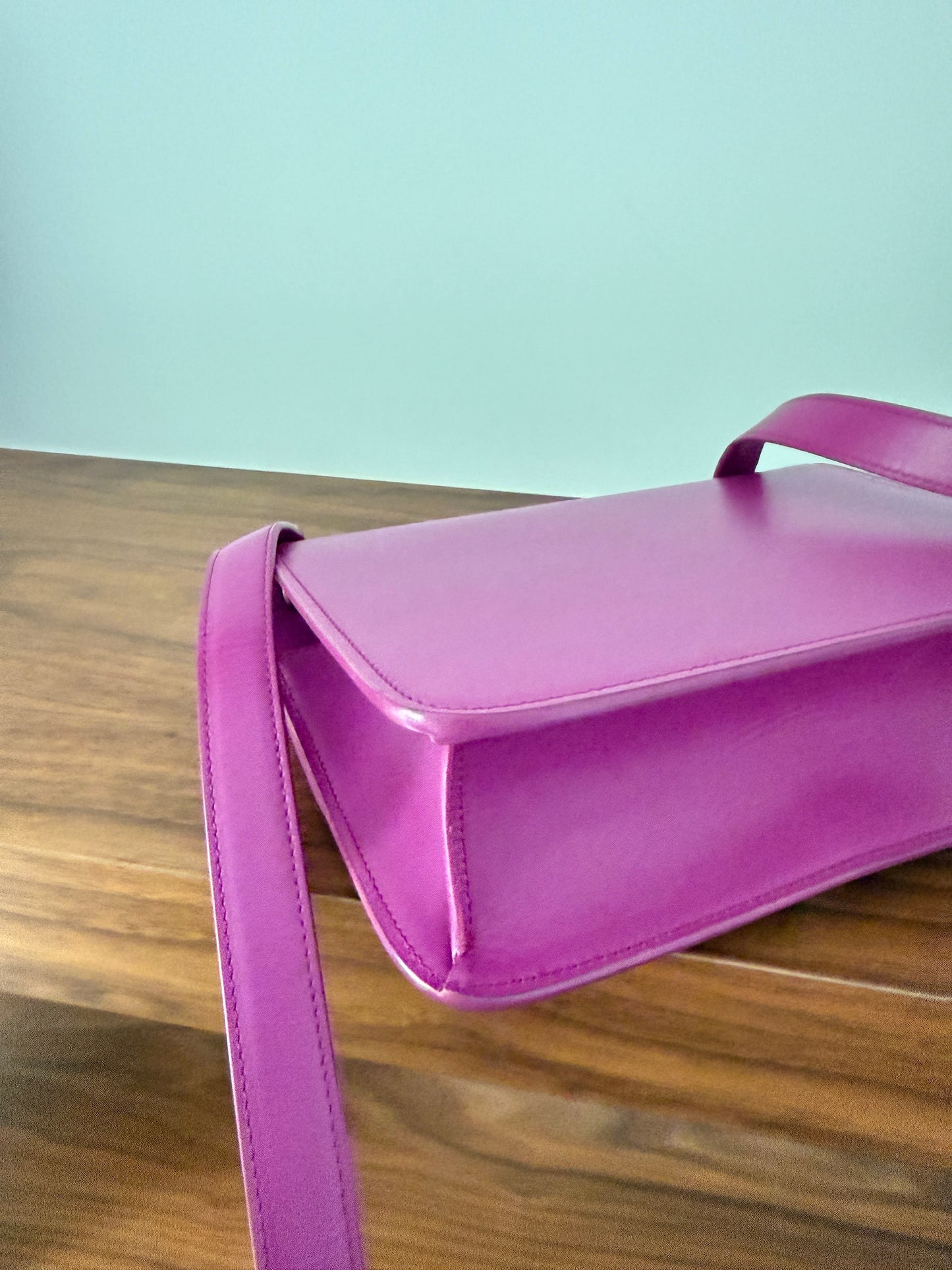 YSL Le Carre Crossbody Leather Bag in Pink