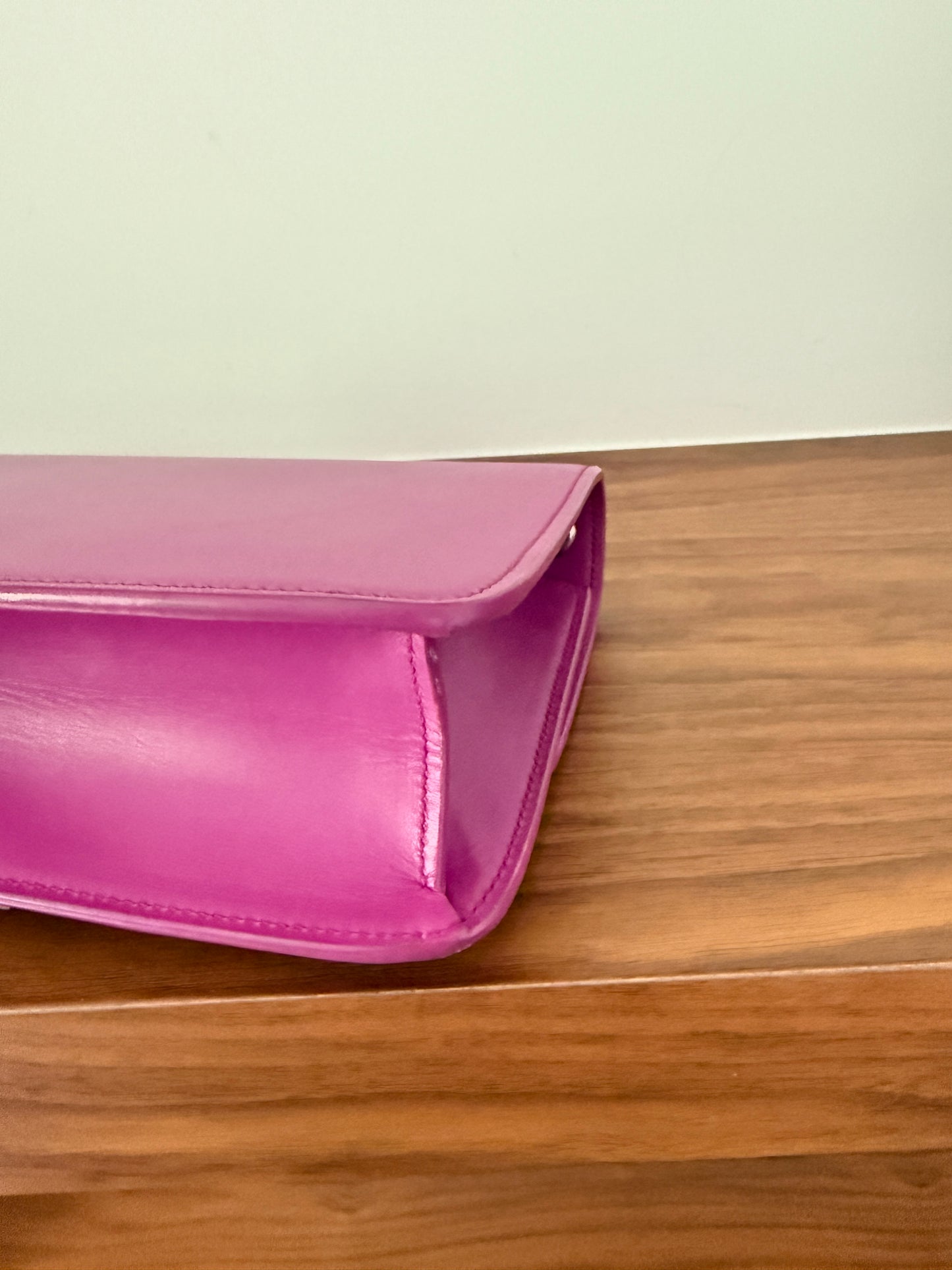 YSL Le Carre Crossbody Leather Bag in Pink