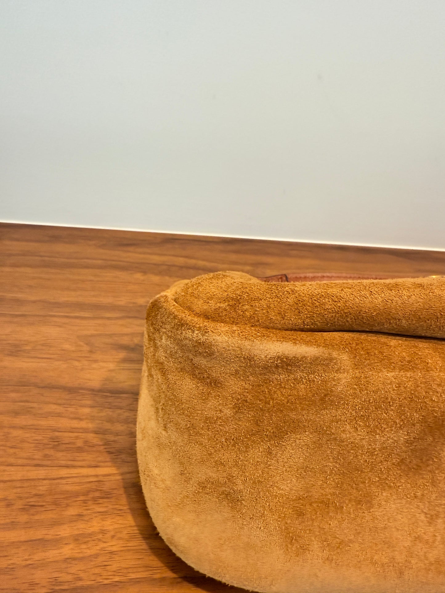 Chloe Marcie Brown Shoulder Bag with Suede and Leather