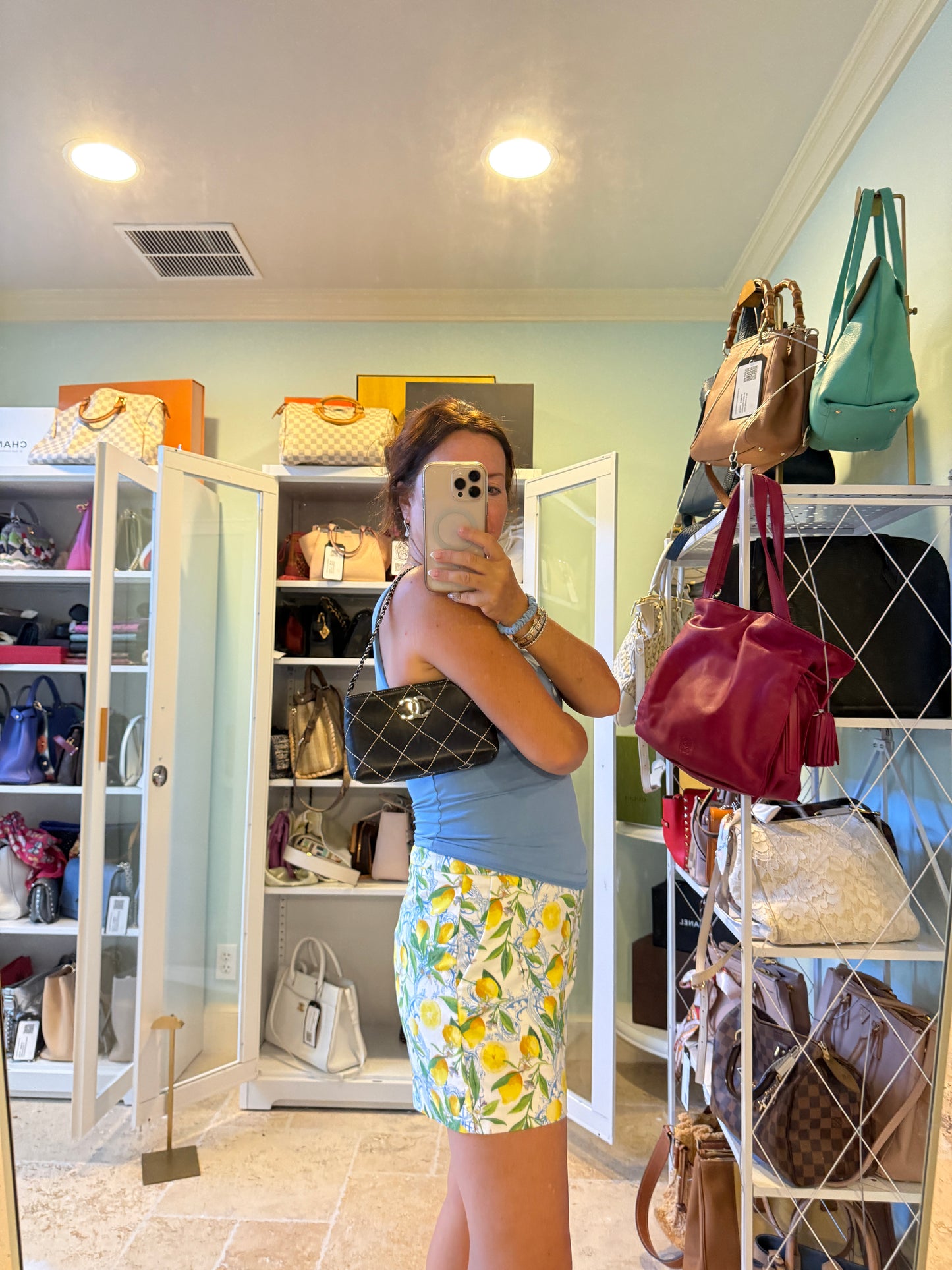 Sac à bandoulière mini Chanel Vintage Wild Stitch