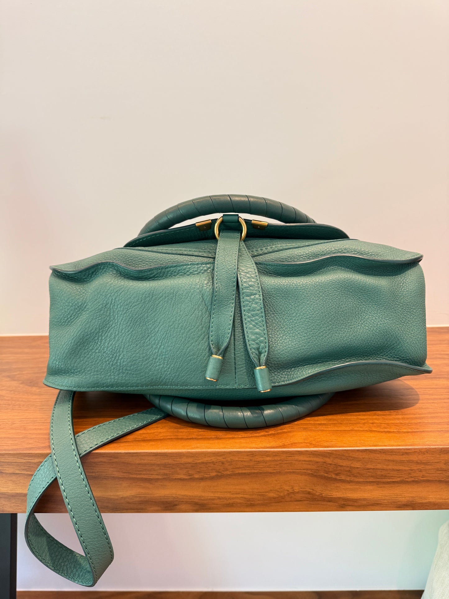 Chloe Marcie Satchel in Green Medium