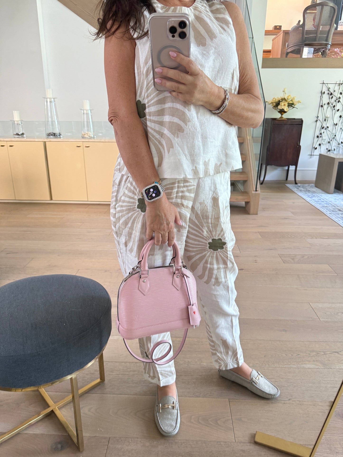 Louis Vuitton Epi Alma BB in Baby Pink