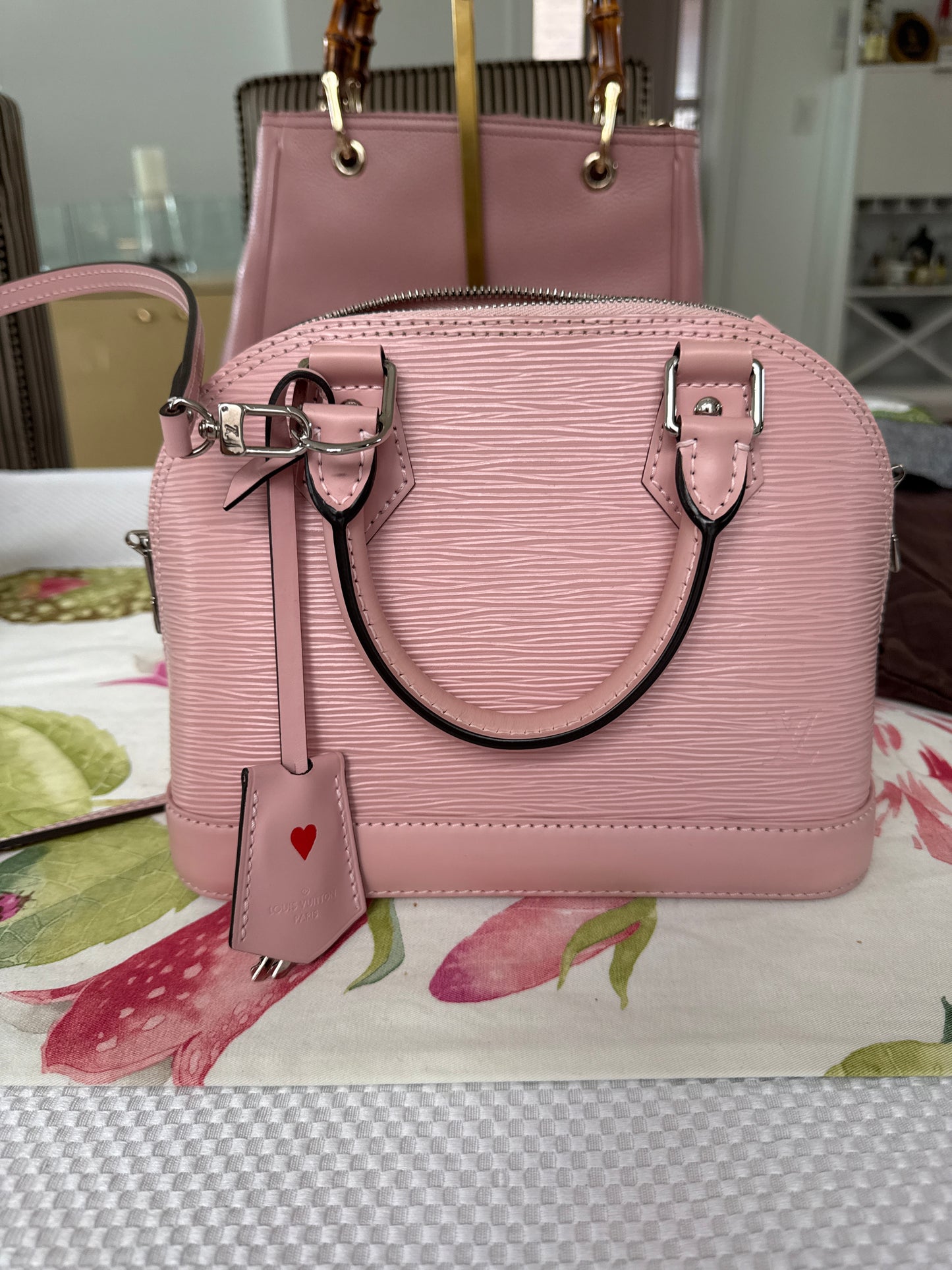 Louis Vuitton Epi Alma BB in Baby Pink