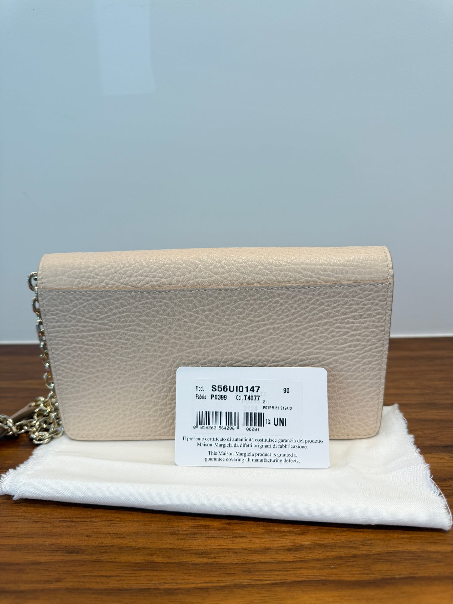 Maison Margella Blush Wallet on Chain Full Set NEW!!