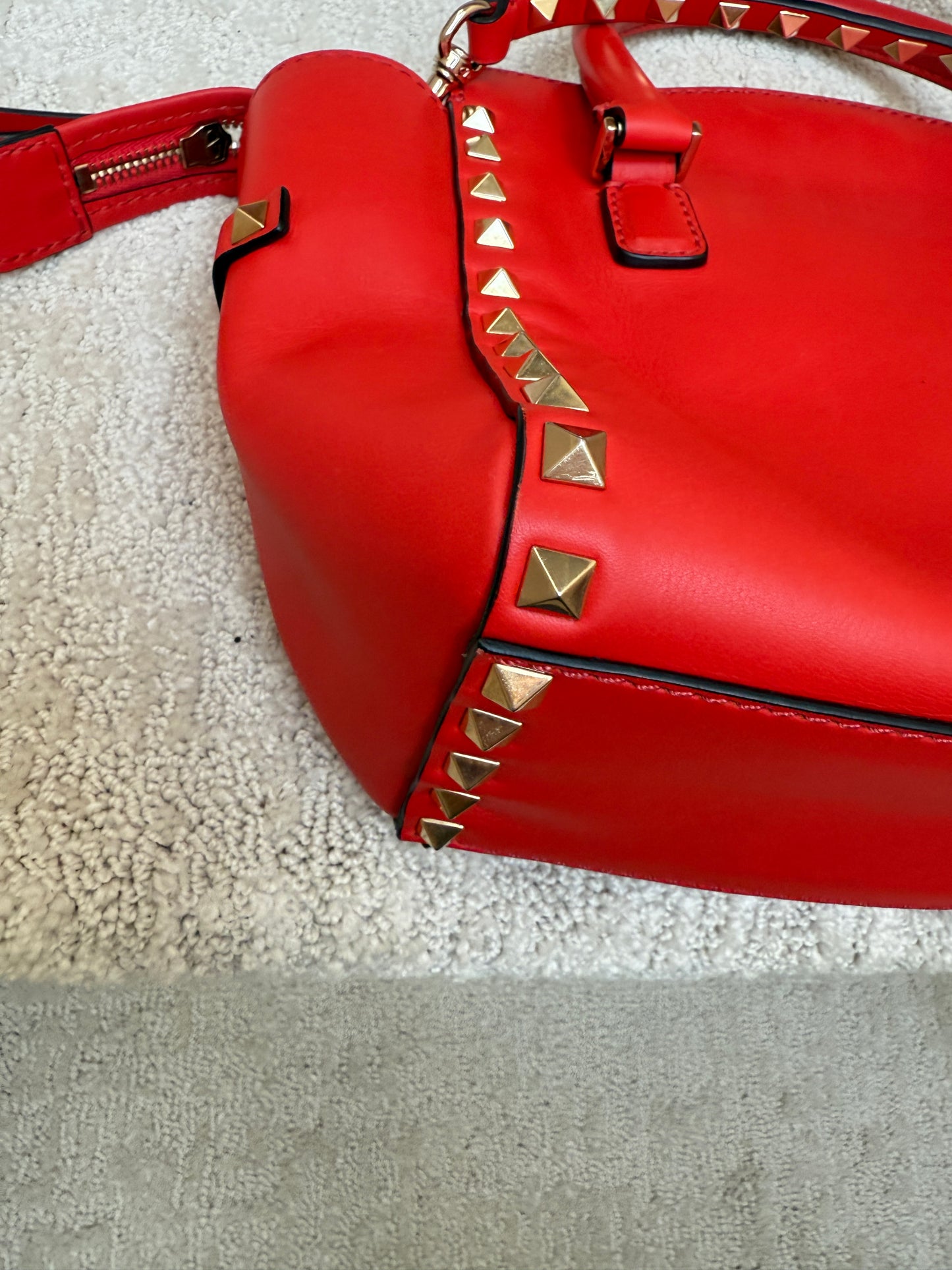 Valentino Small Rigid Rockstud Tote