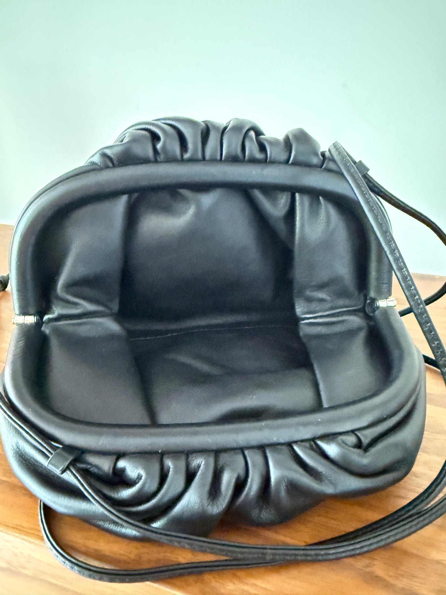 Bottega Veneta Smooth Pouch in Black