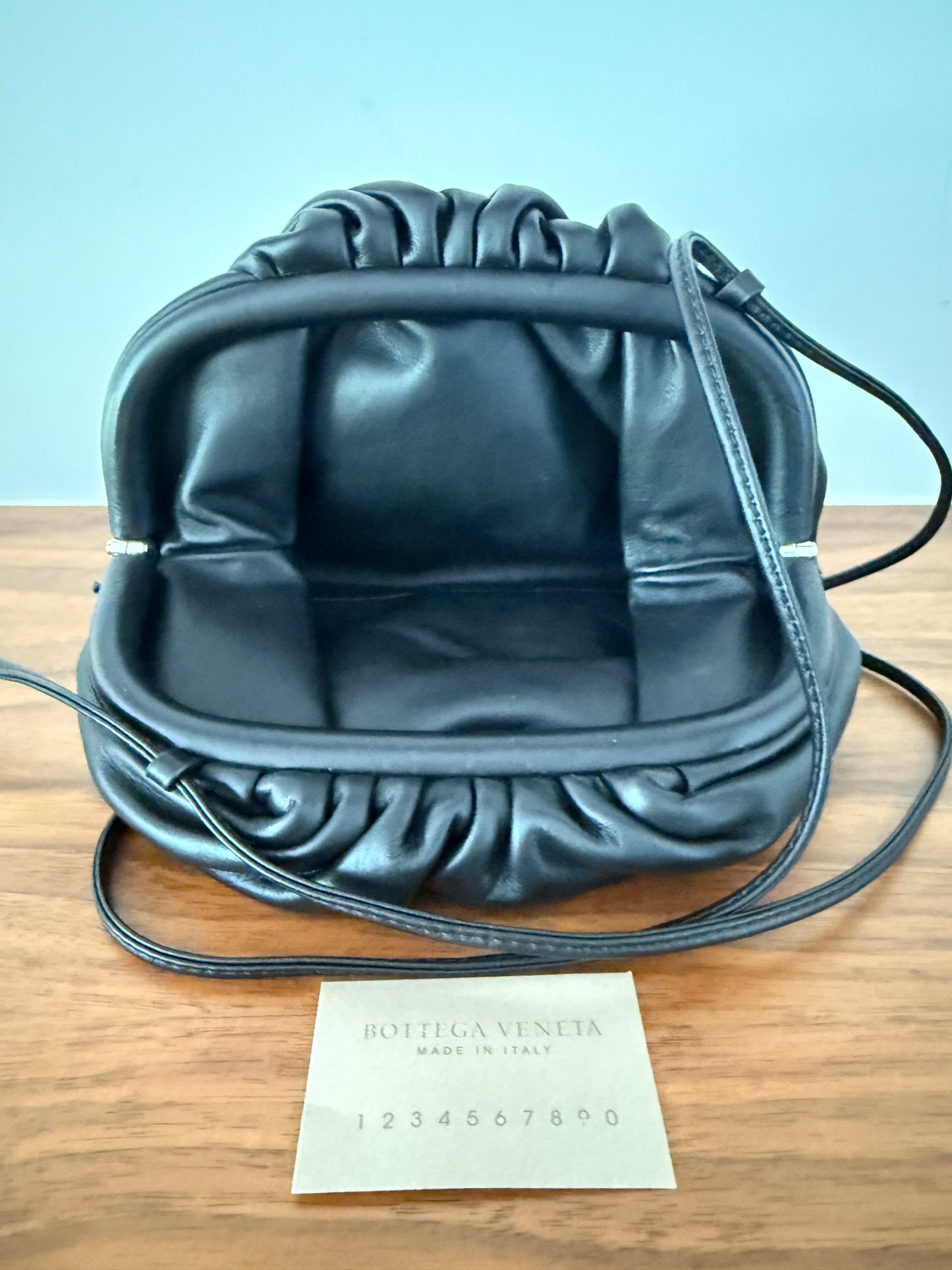 Bottega Veneta Smooth Pouch in Black