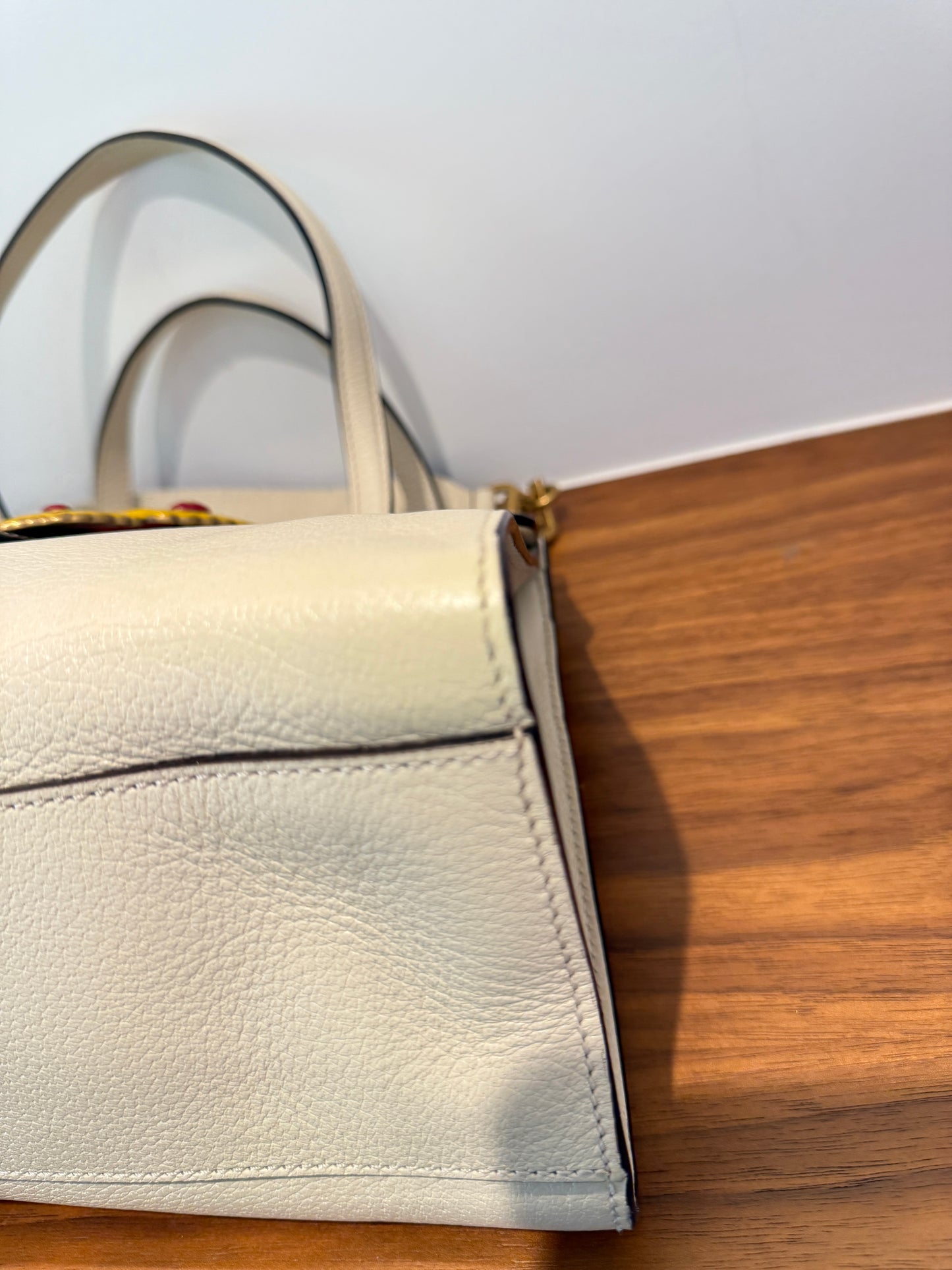 GUCCI Medium Calfskin Butterfly Tote Top Handle