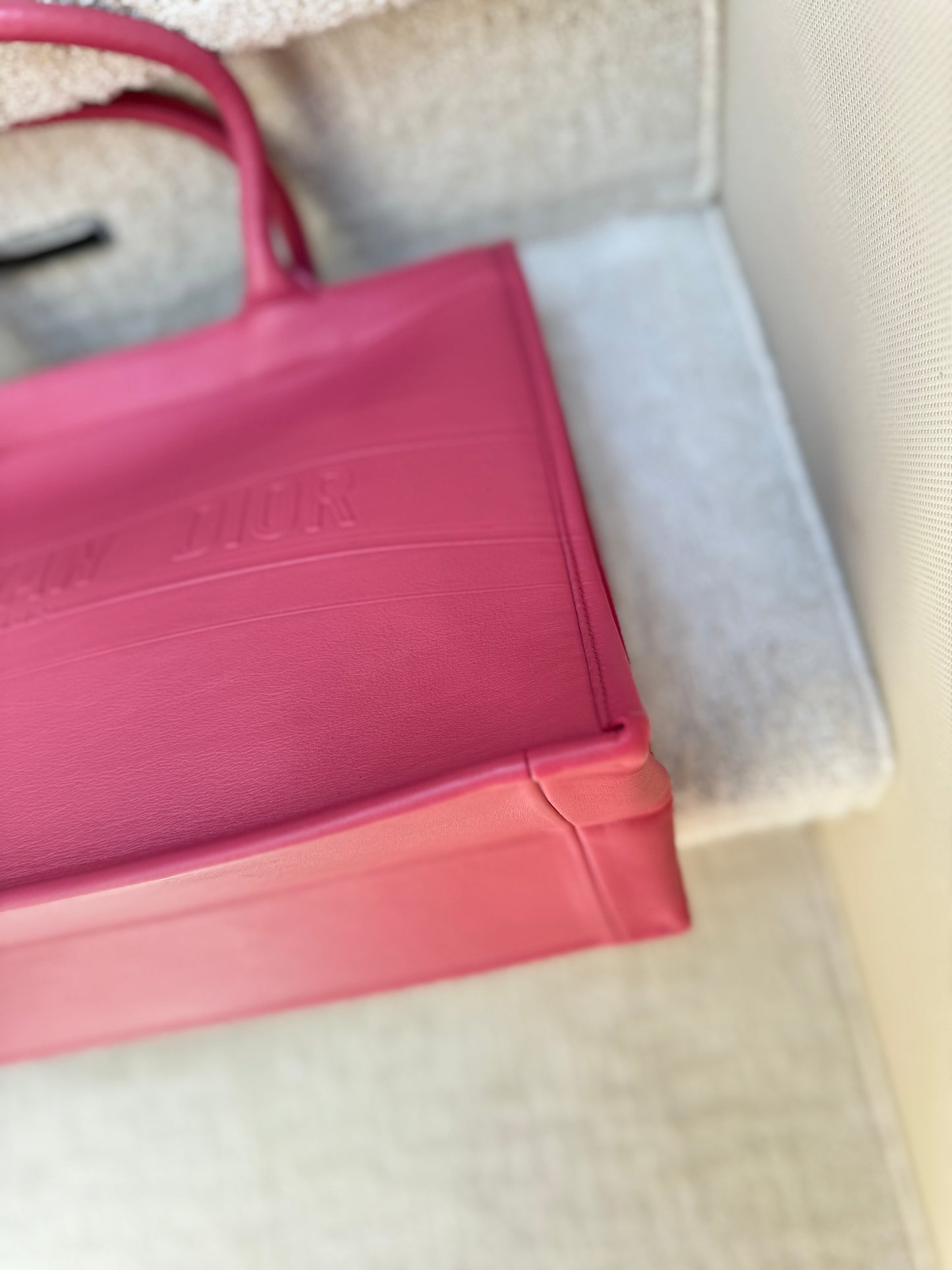 Dior Pink Book Bag handbag in full leather