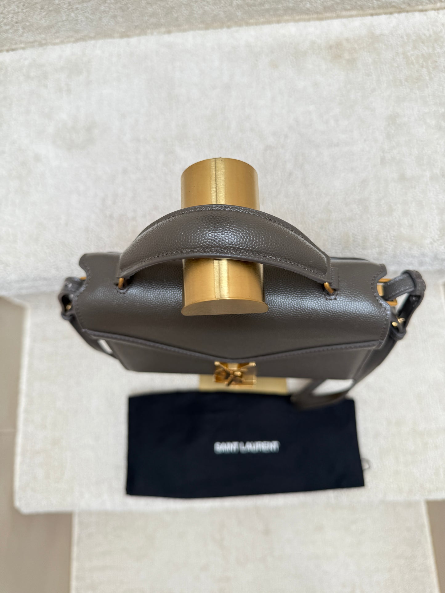 YVES SAINT LAURENT YSL Cassandra Mini Bag in Dark Grey