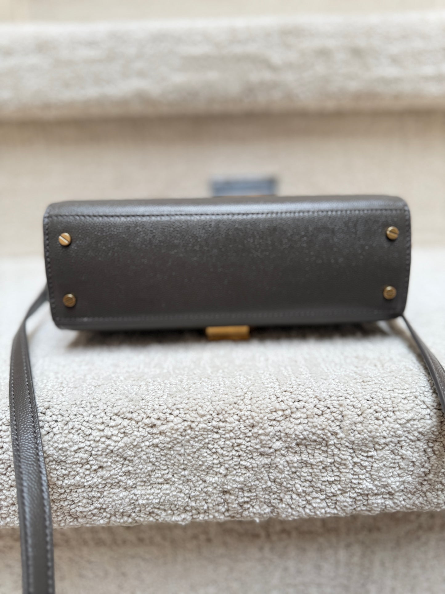 YVES SAINT LAURENT YSL Cassandra Mini Bag in Dark Grey