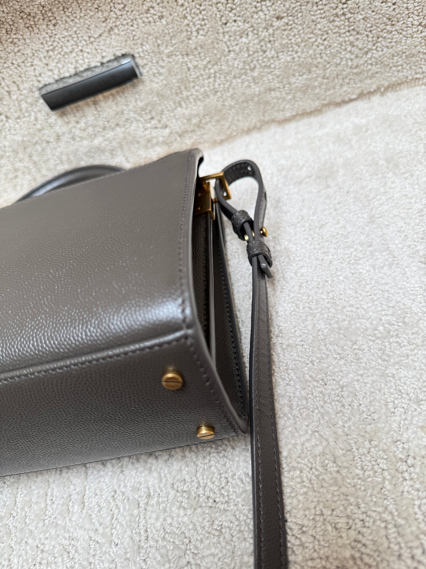 YVES SAINT LAURENT YSL Cassandra Mini Bag in Dark Grey