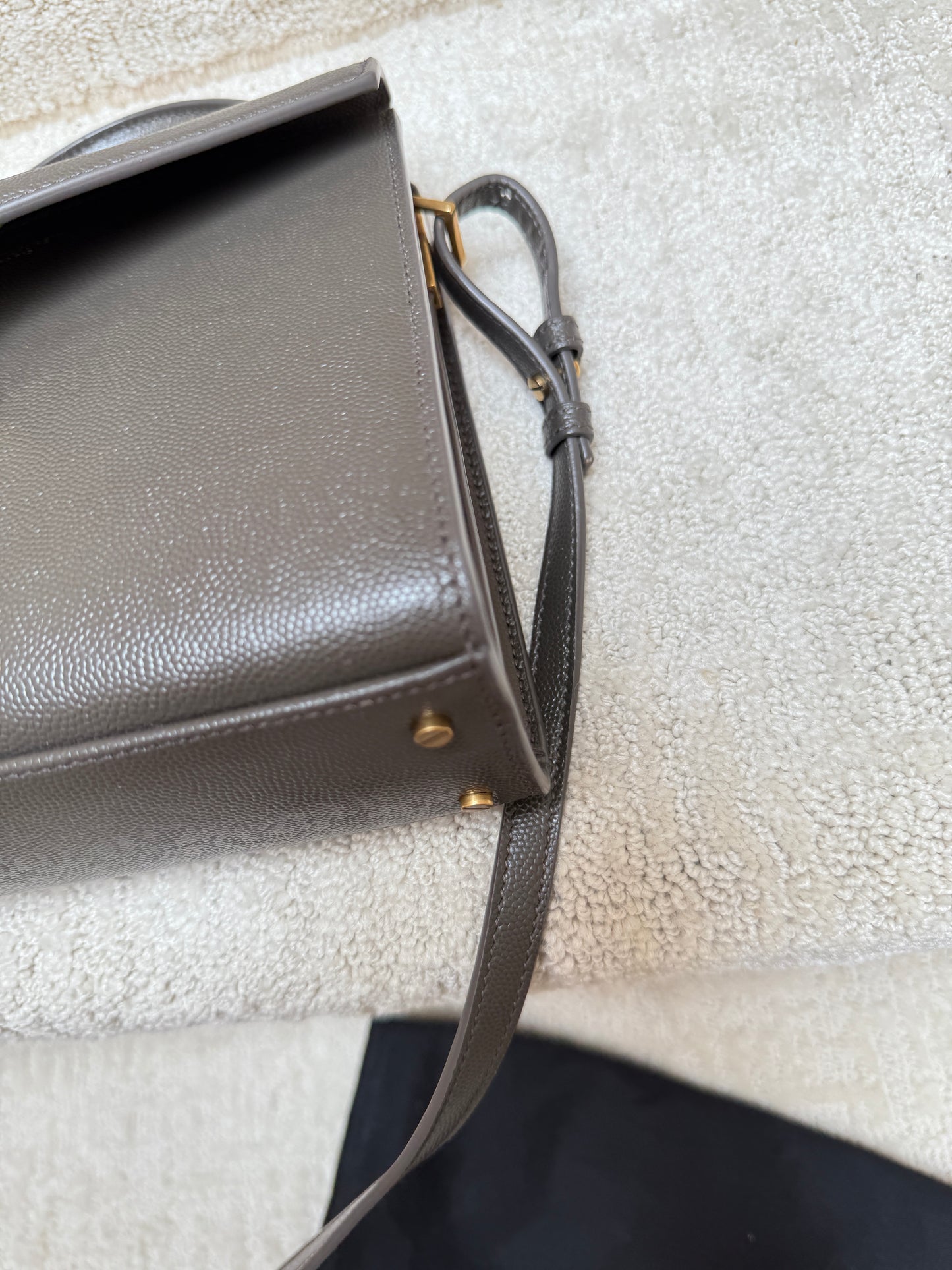 YVES SAINT LAURENT YSL Cassandra Mini Bag in Dark Grey