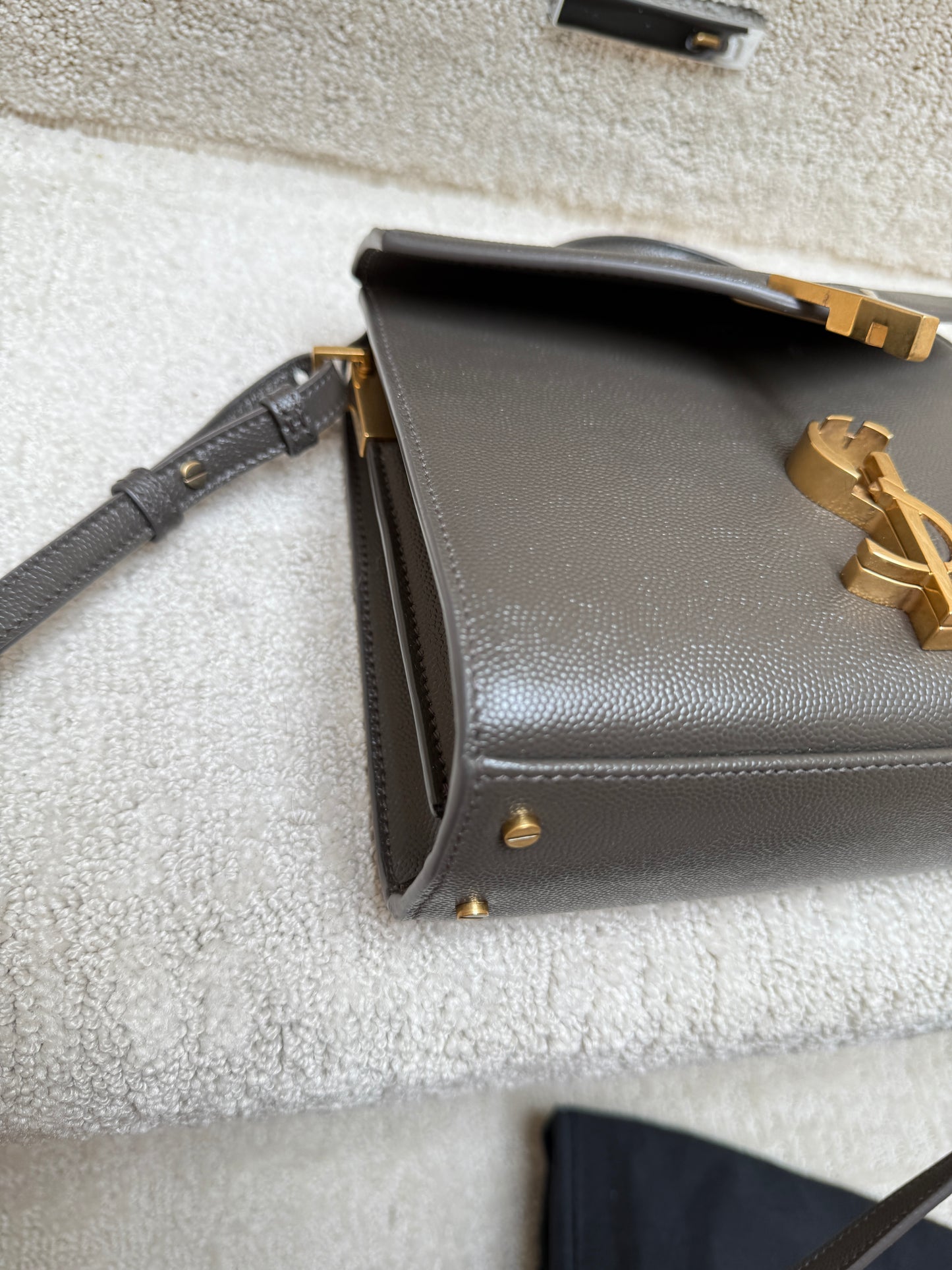 YVES SAINT LAURENT YSL Cassandra Mini Bag in Dark Grey