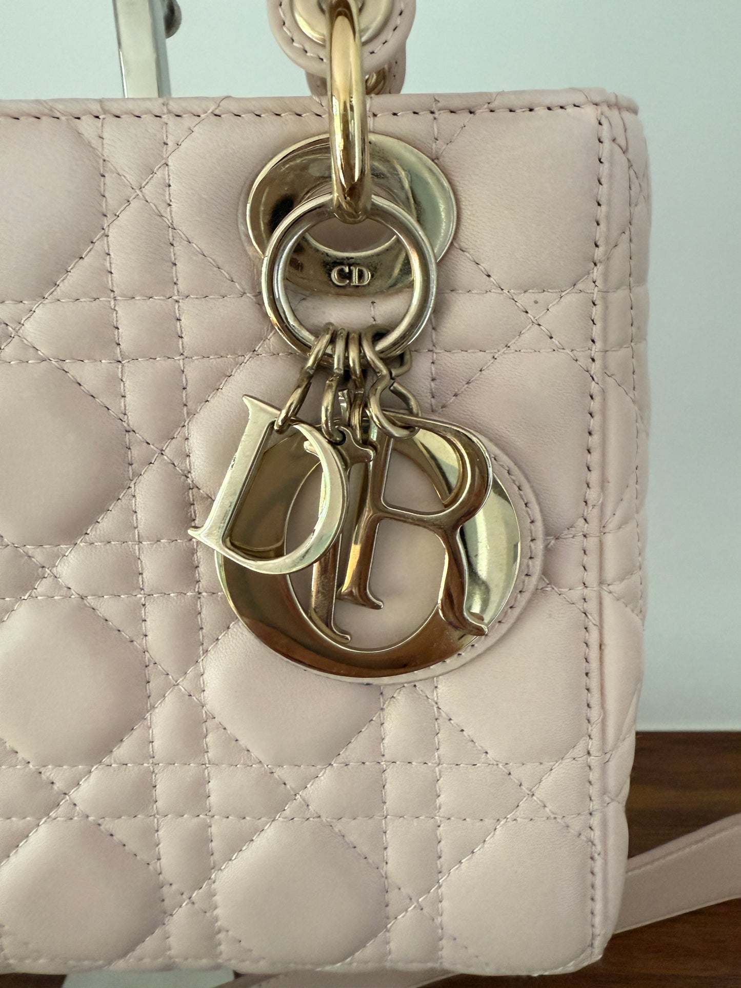 DIOR Lambskin Cannage Small My ABC Dior Lady Dior Blush