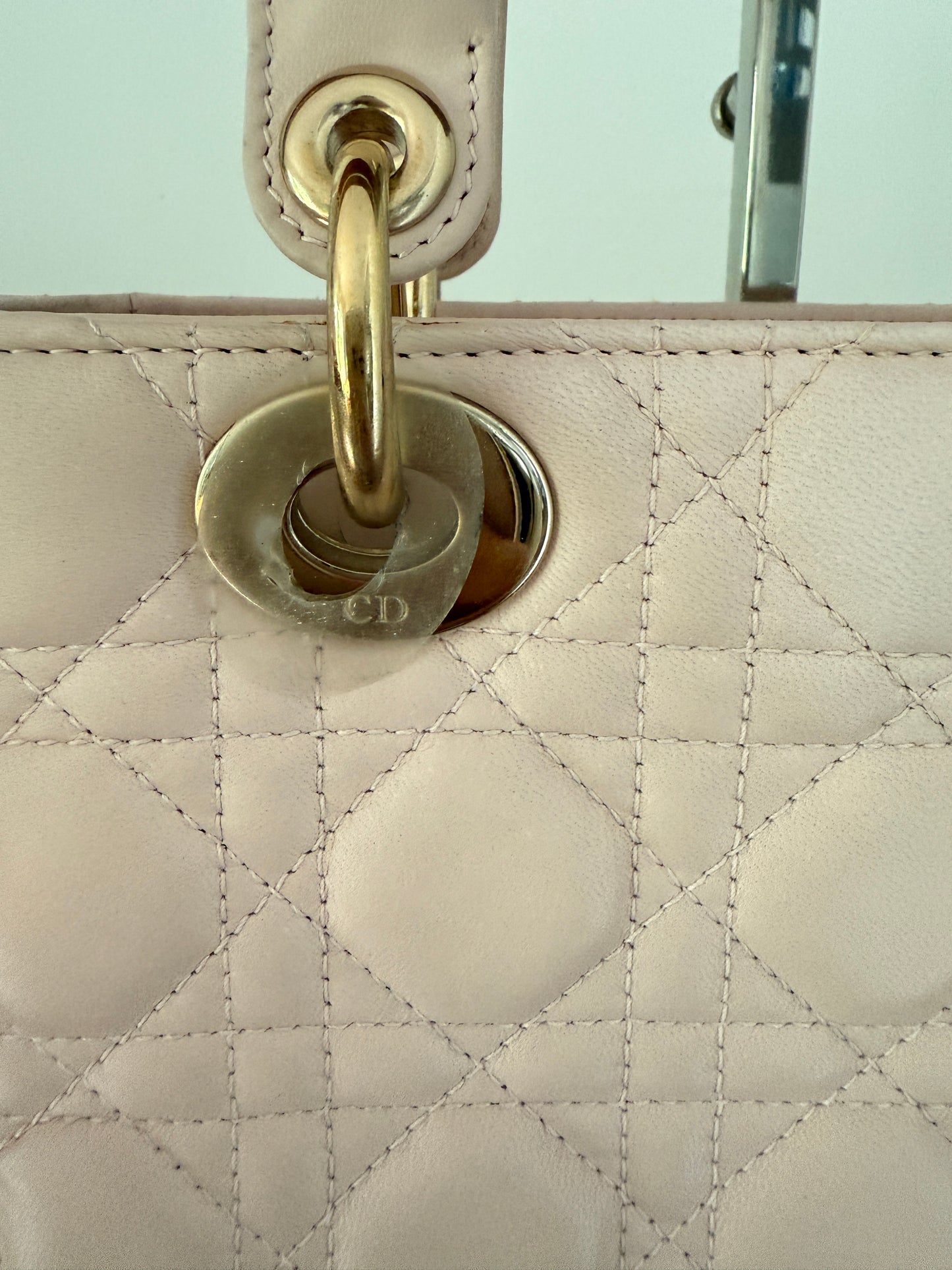 DIOR Lambskin Cannage Small My ABC Dior Lady Dior Blush