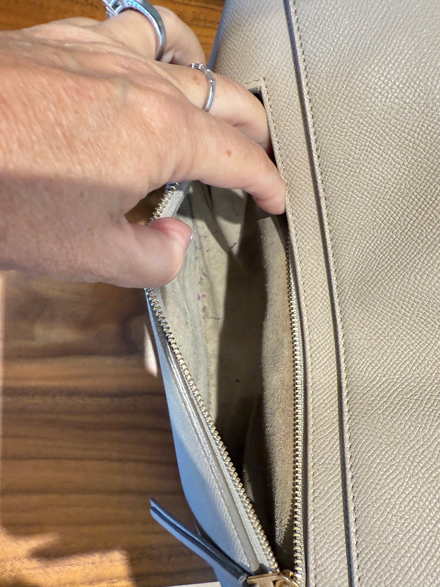 Celine mini belt bag in taupe