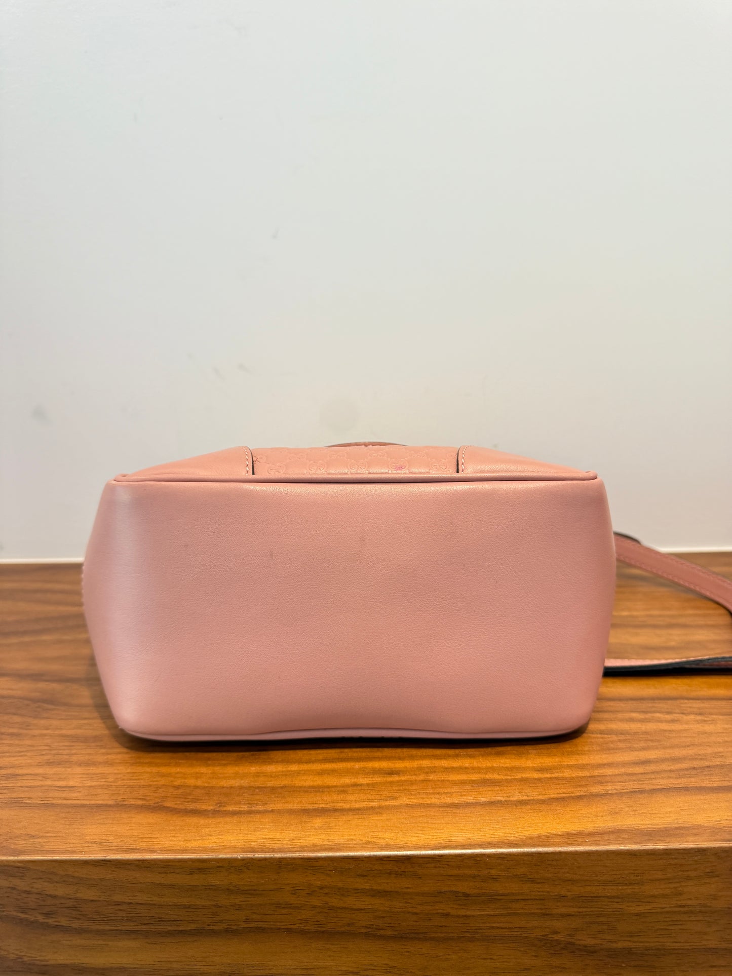 Microguccissima Small Bree Tote in soft pink