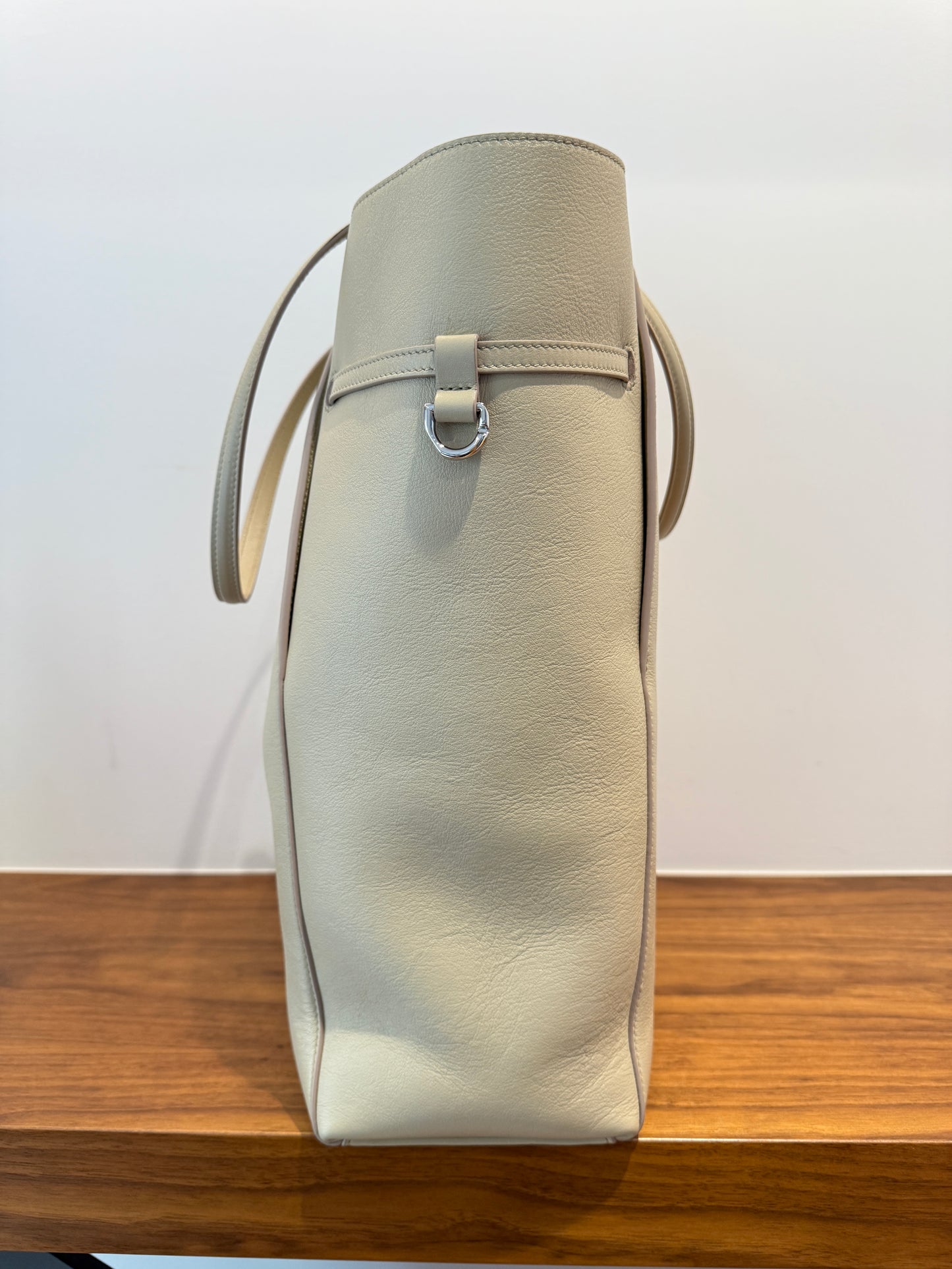 Givenchy Calfskin Voyou Medium North South Tote Natural Beige