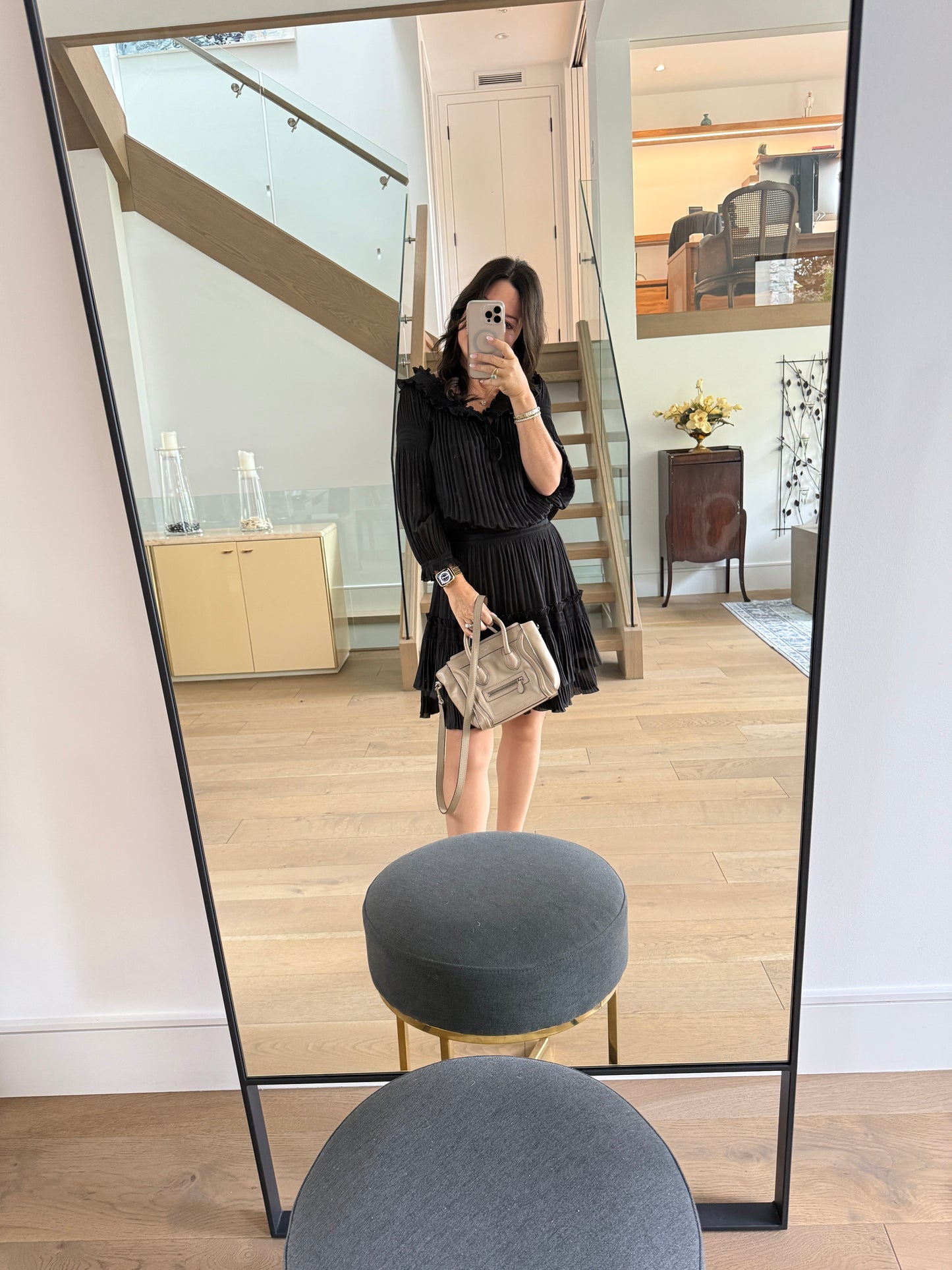 Celine Nano Phantom luggage tote in Beige