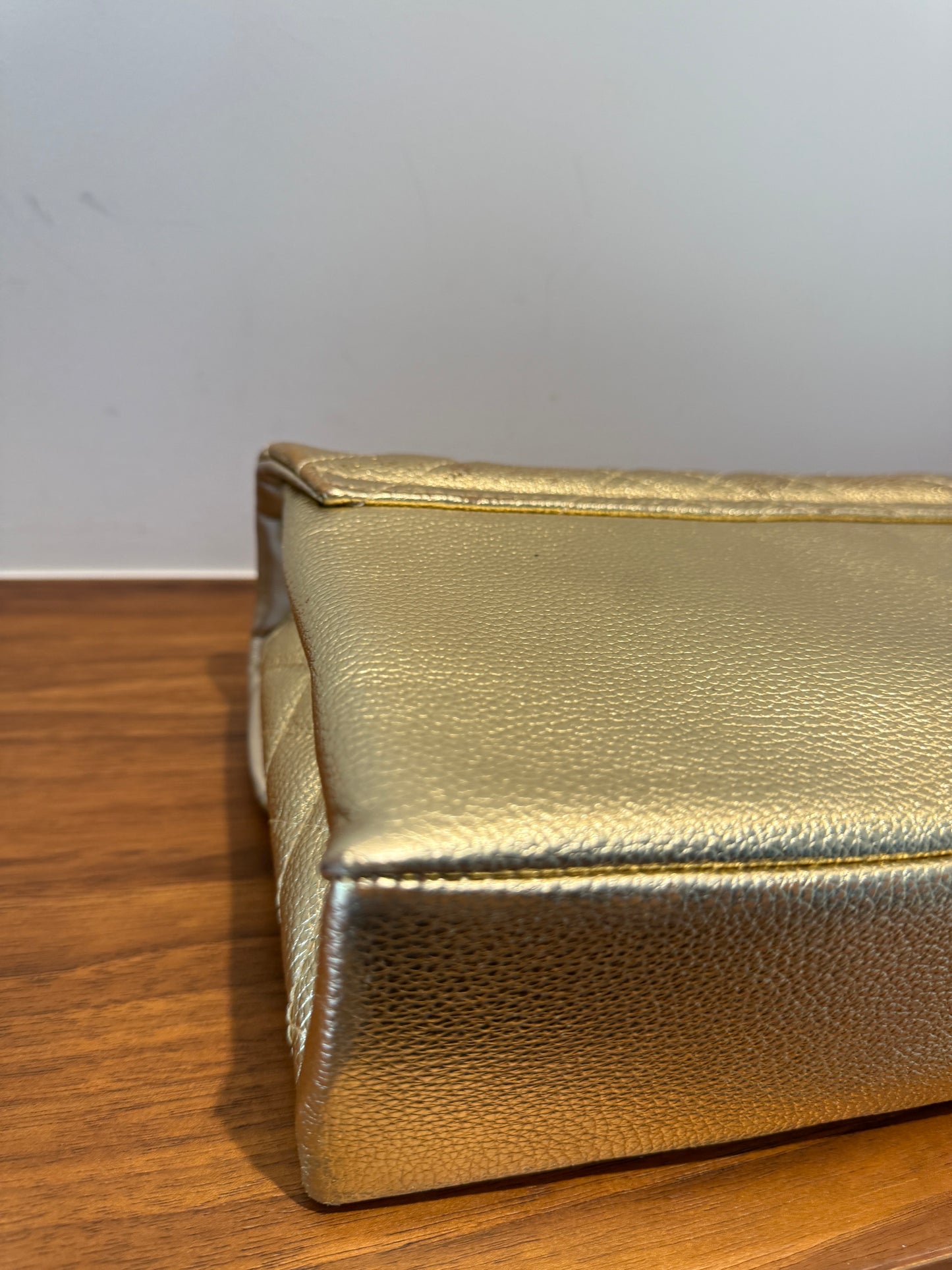 Kurt Geiger The Brixton leather metallic gold shoulder bag