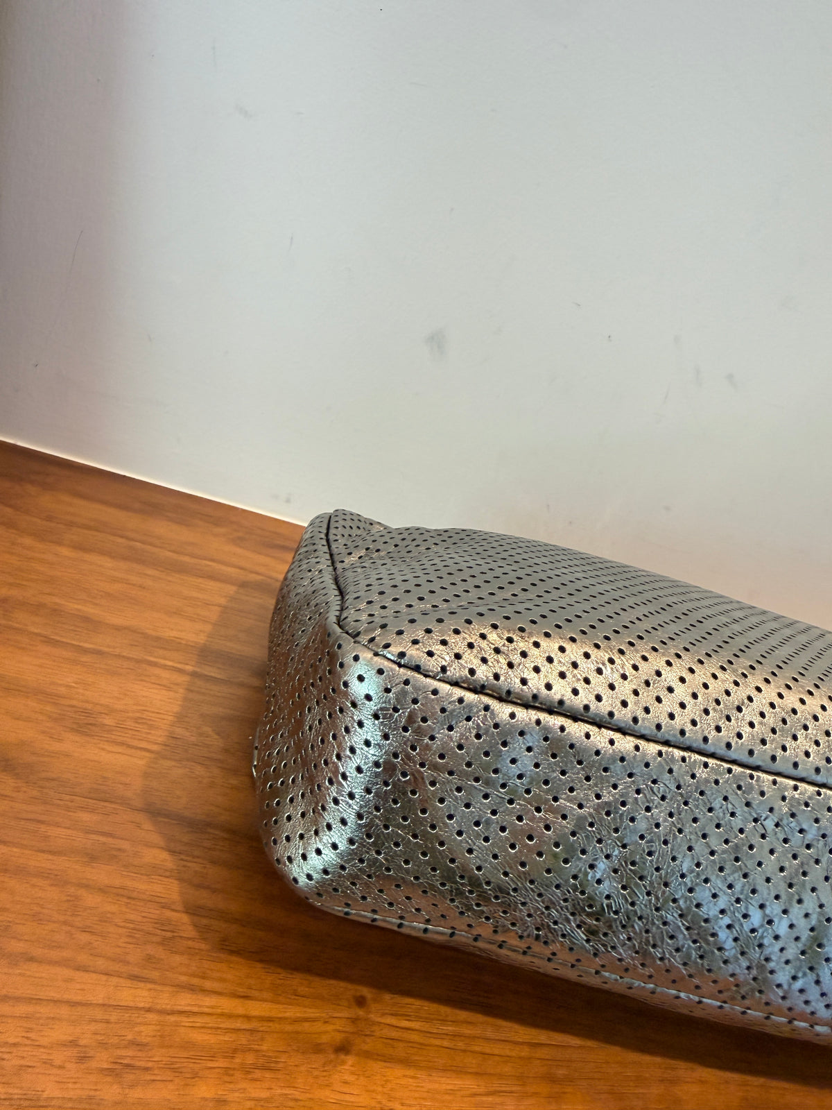 Chanel Reissue 2.55 226 Metallic Perforated Leather Flap Handbag Pre-Owned