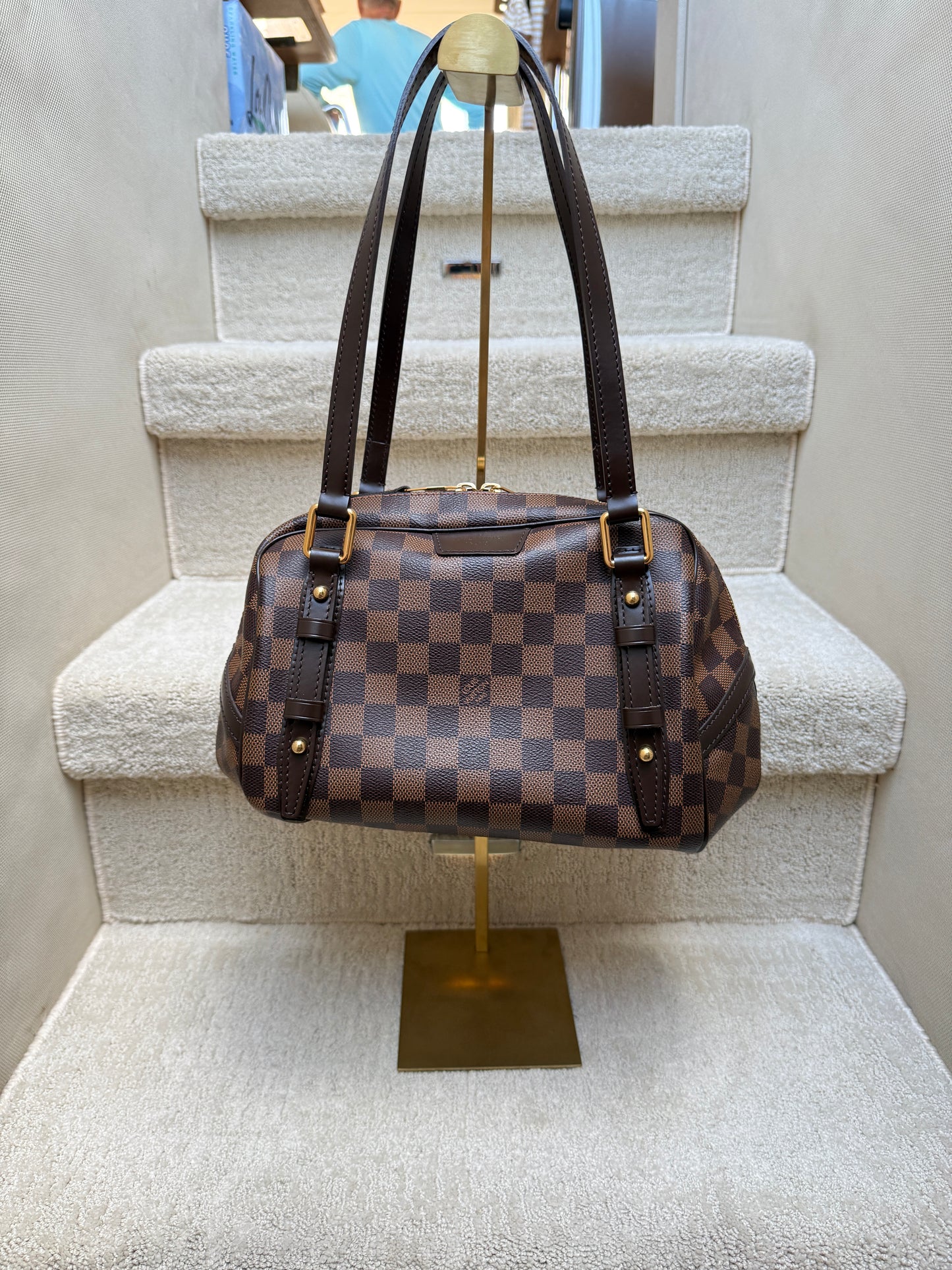 Louis Vuitton Rivington Damier Ebene Shoulder Bag