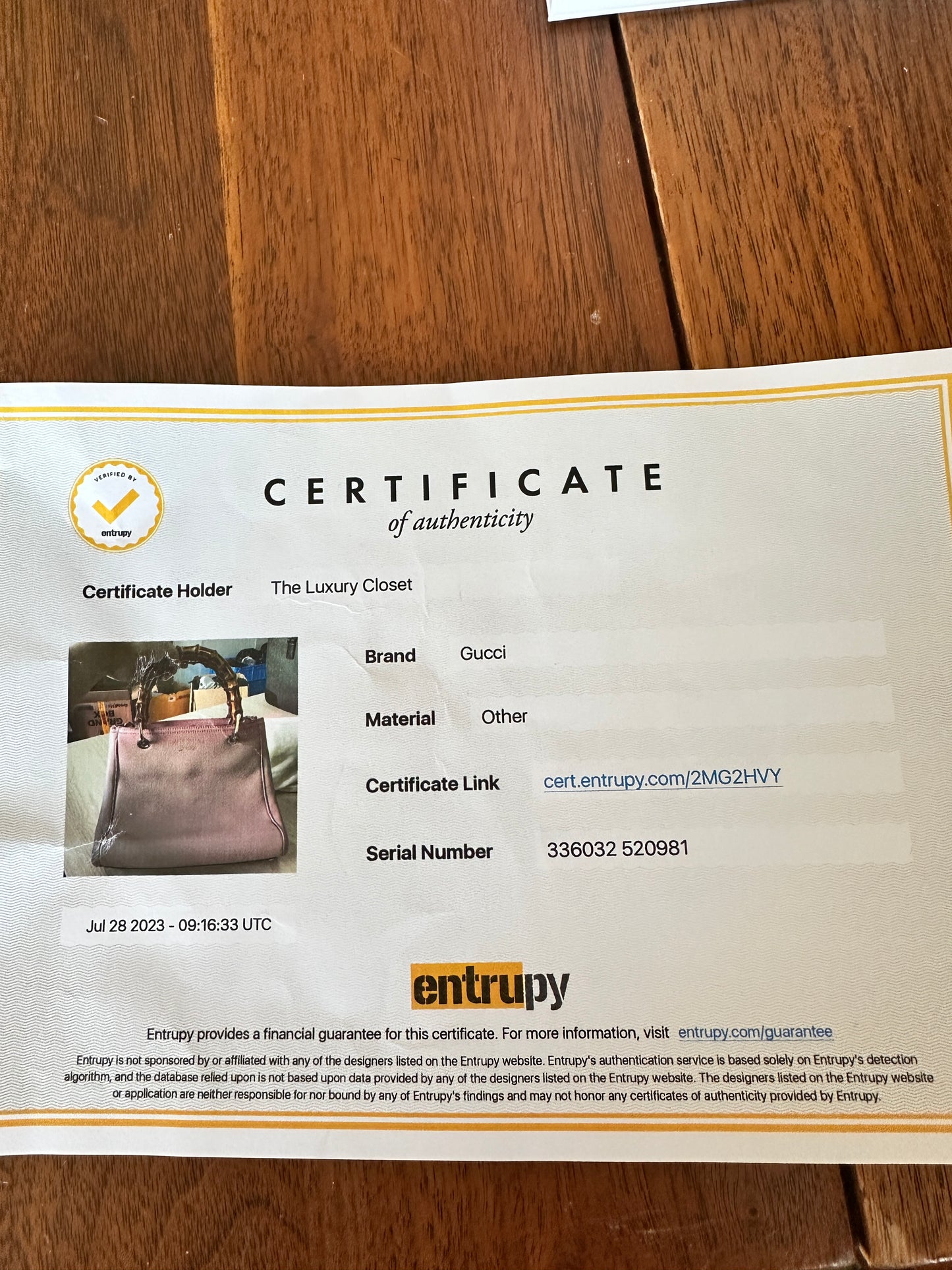 Gucci Bamboo Tote in Blush