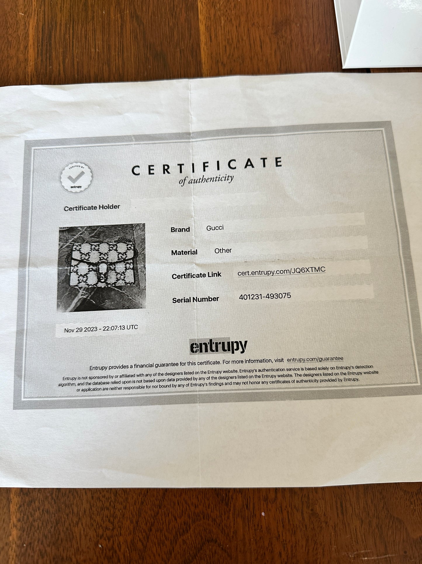 Gucci Tweed Dionysus Wallet on Chain