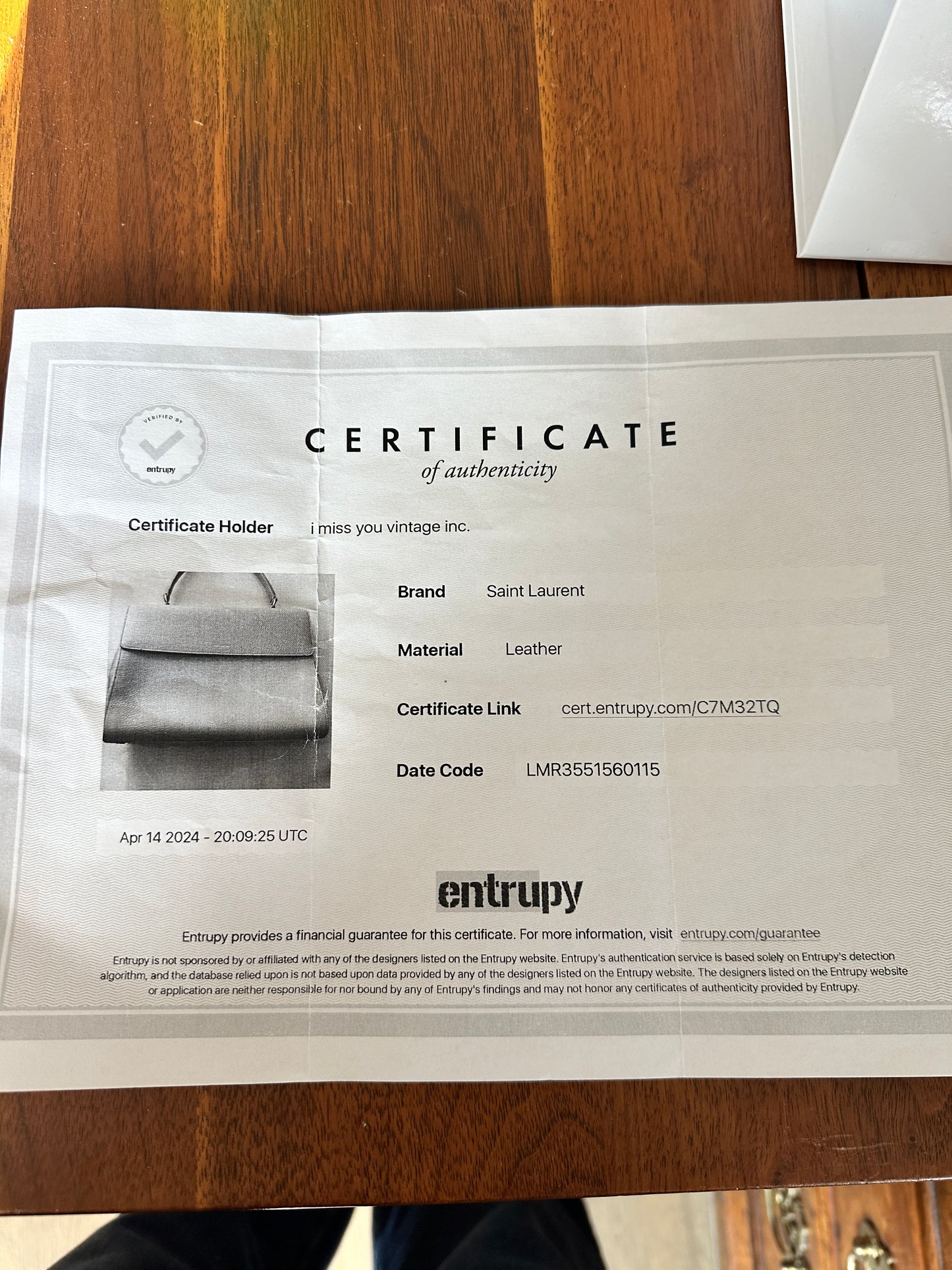 YSL Moujik Beige large Tote with grained leather