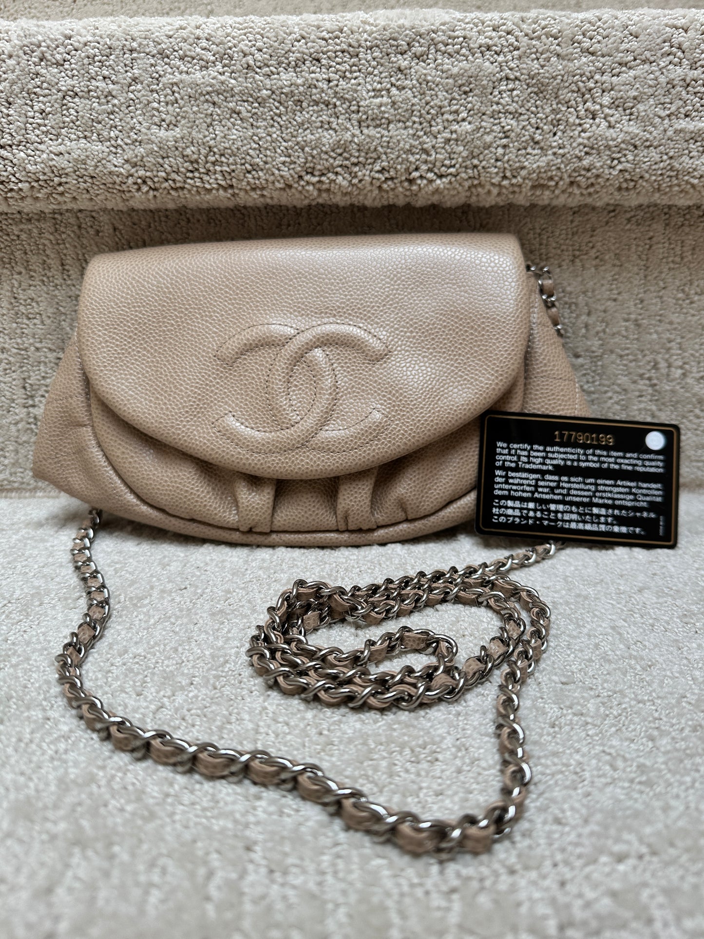 CHANEL Half Moon CC Wallet on Chain