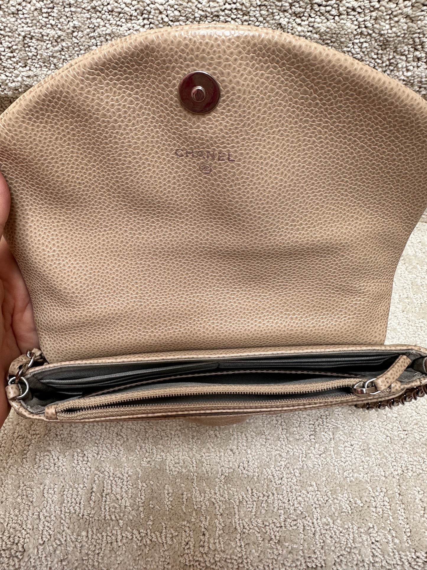 CHANEL Half Moon CC Wallet on Chain