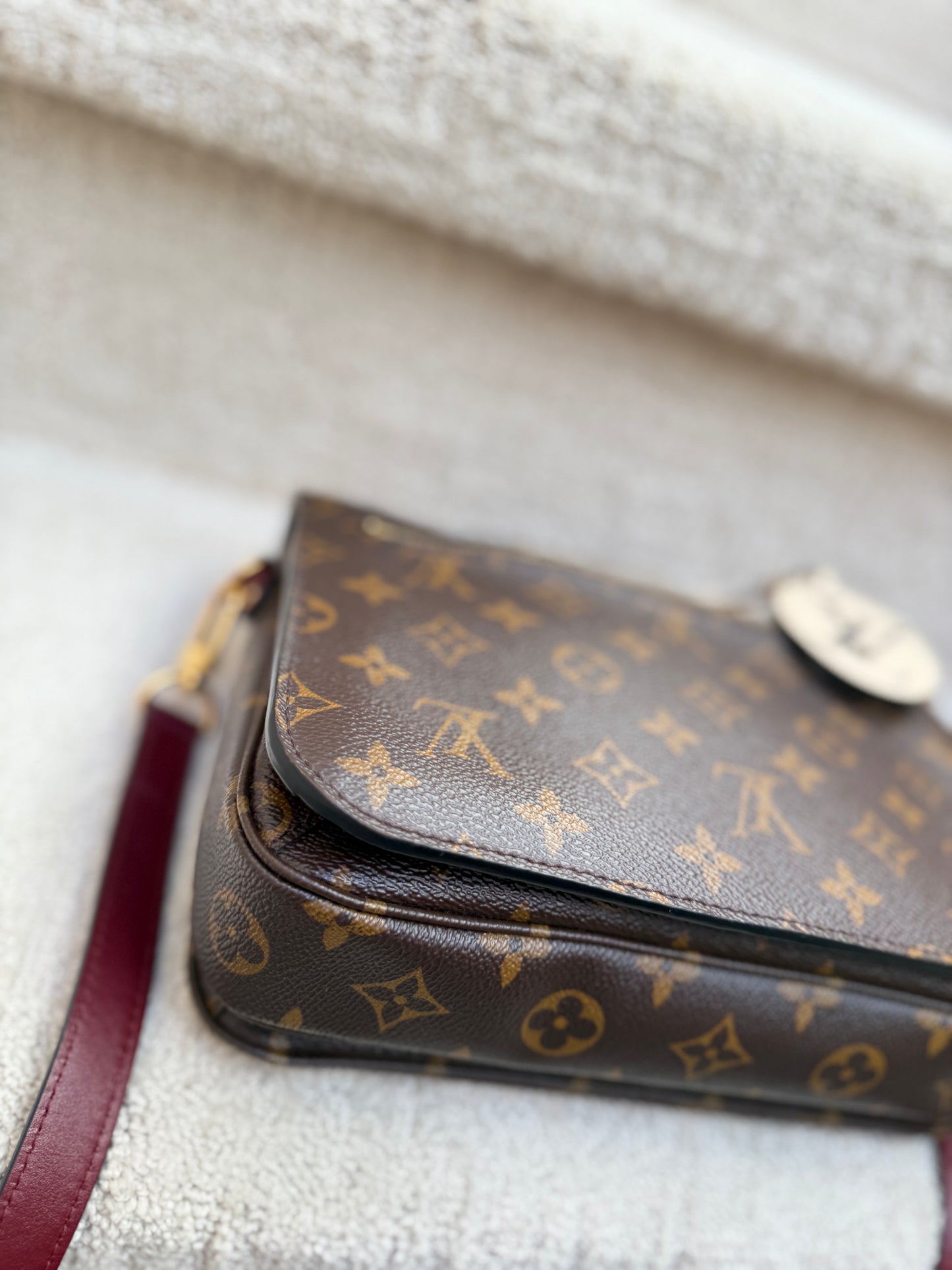 Louis Vuitton Monogram Canvas Braided Handle Pochette Metis Bag