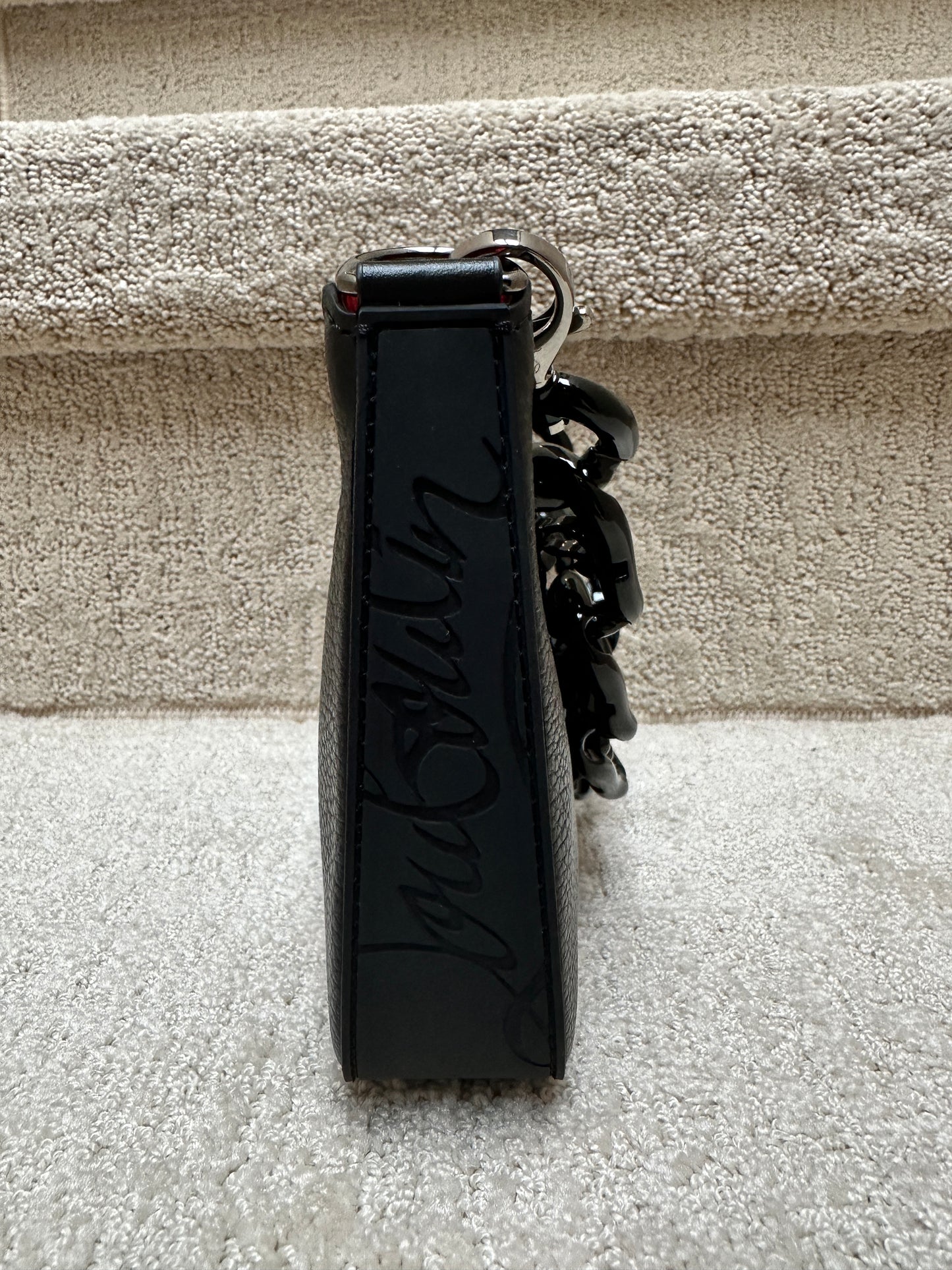 Christian Louboutin Black Shoulder Bag with 2 straps