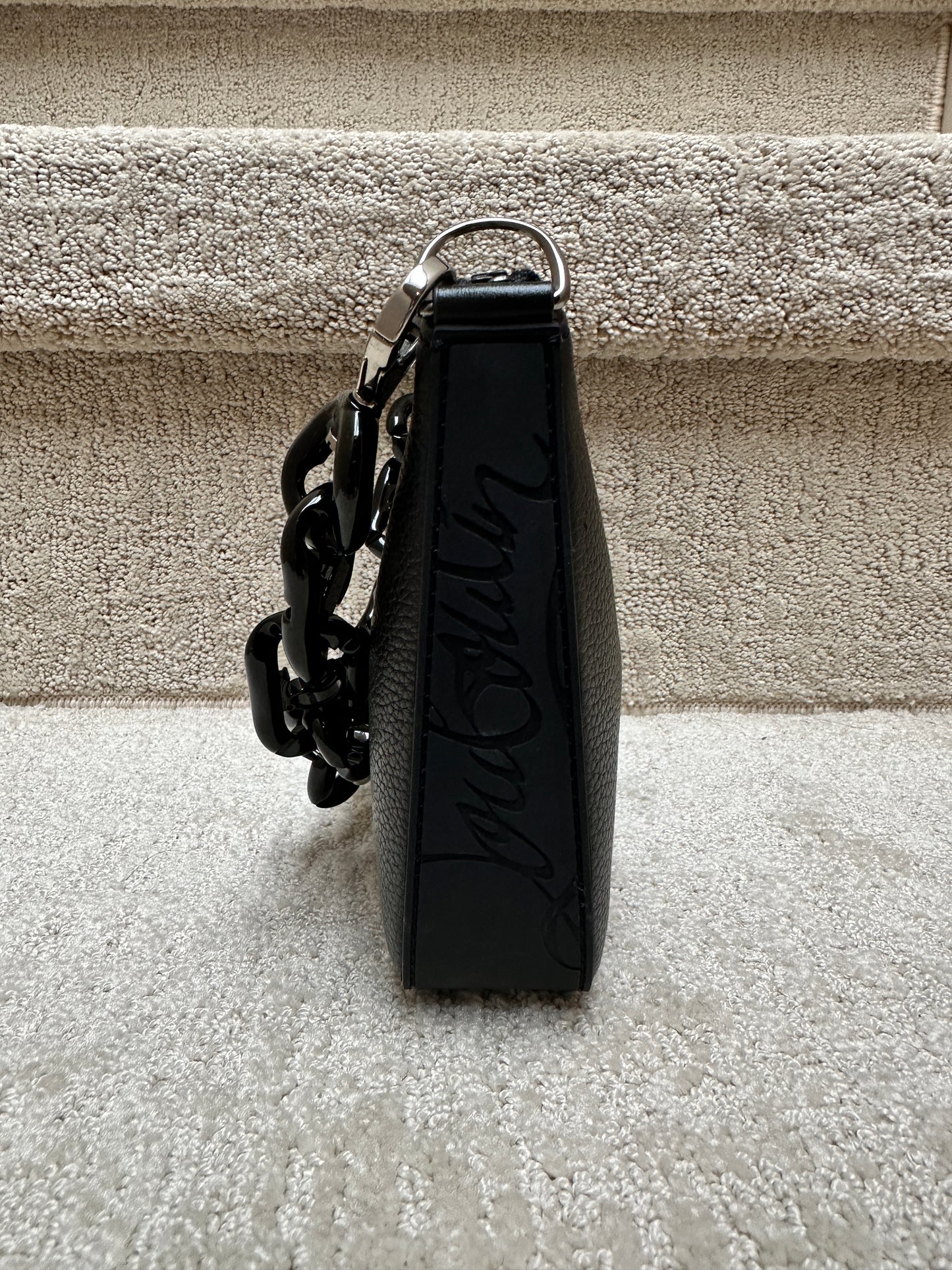 Christian Louboutin Black Shoulder Bag with 2 straps