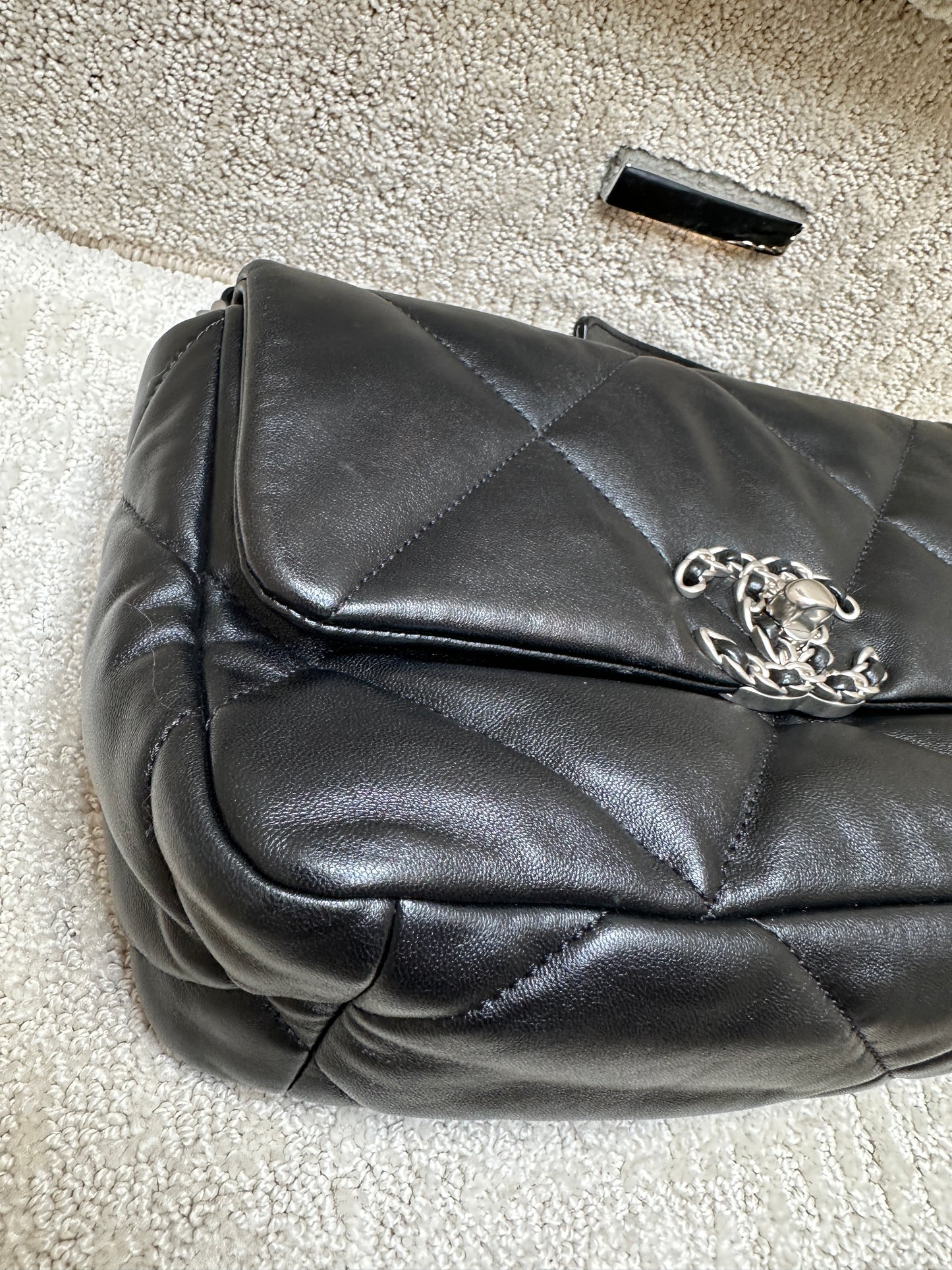 Chanel 19 Small In Black Microchipped