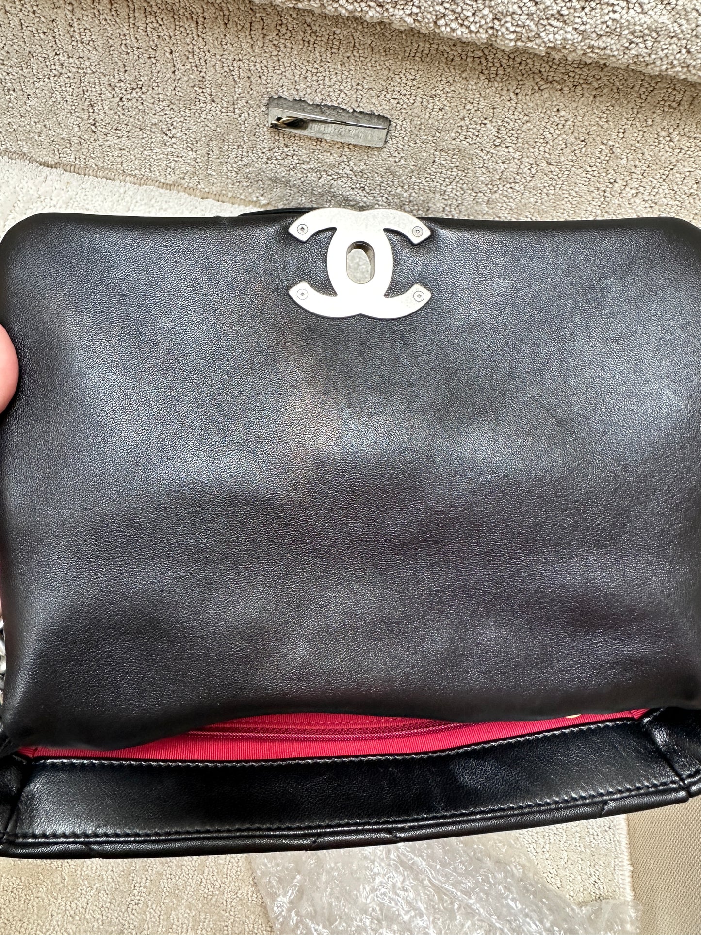 Chanel 19 Small In Black Microchipped