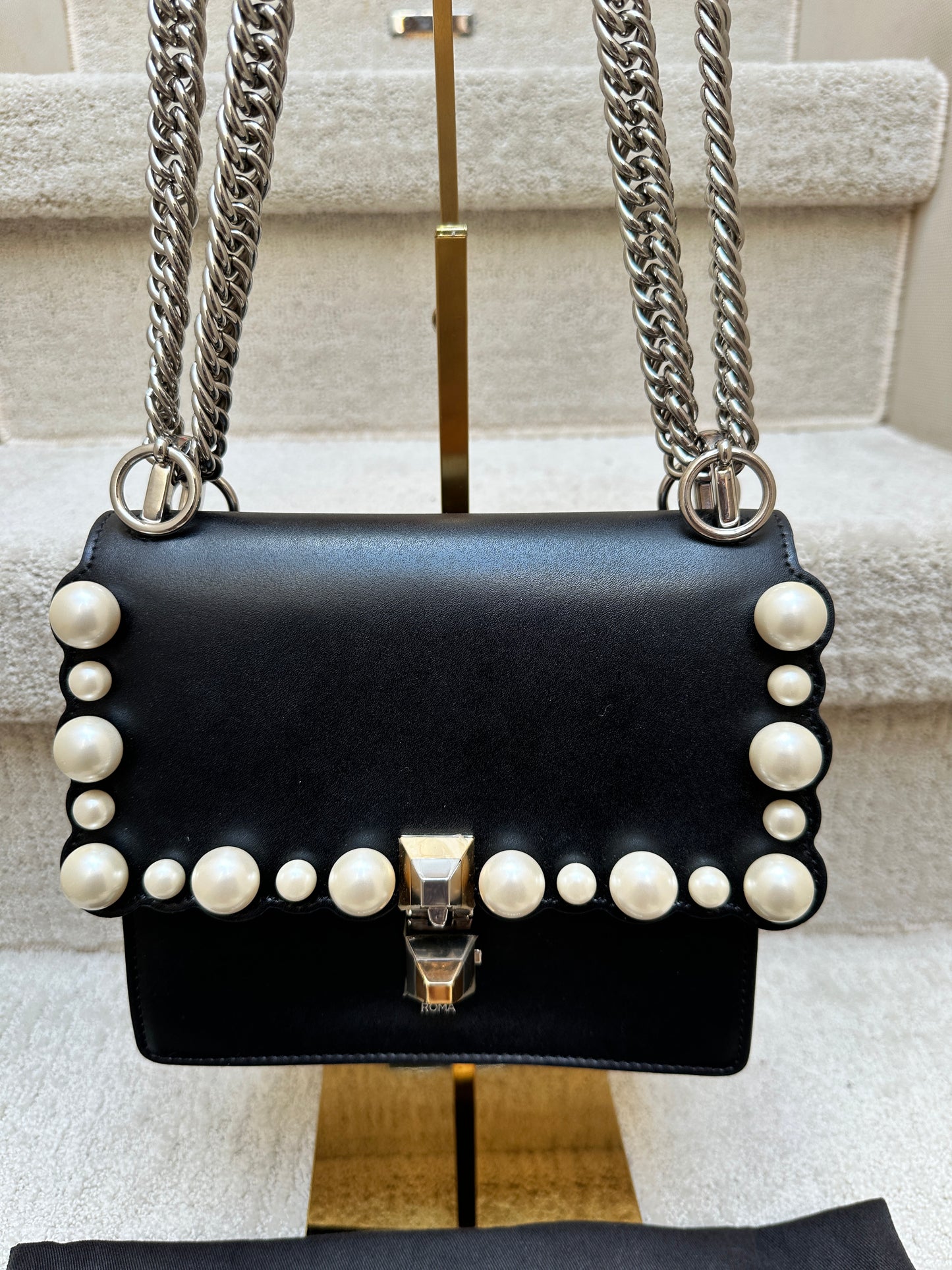 Fendi Mini Kan I with Pearls