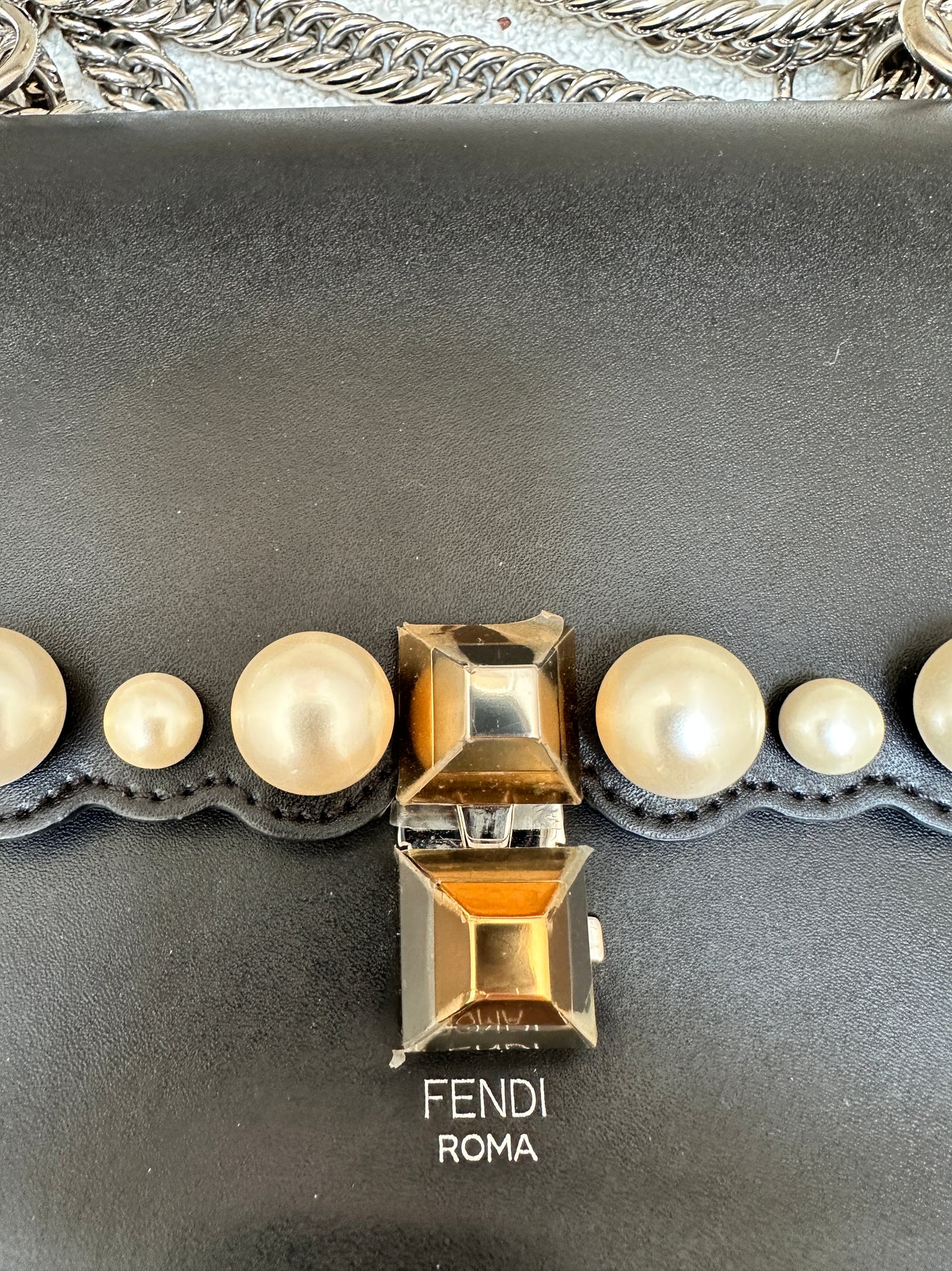 Fendi Mini Kan I with Pearls