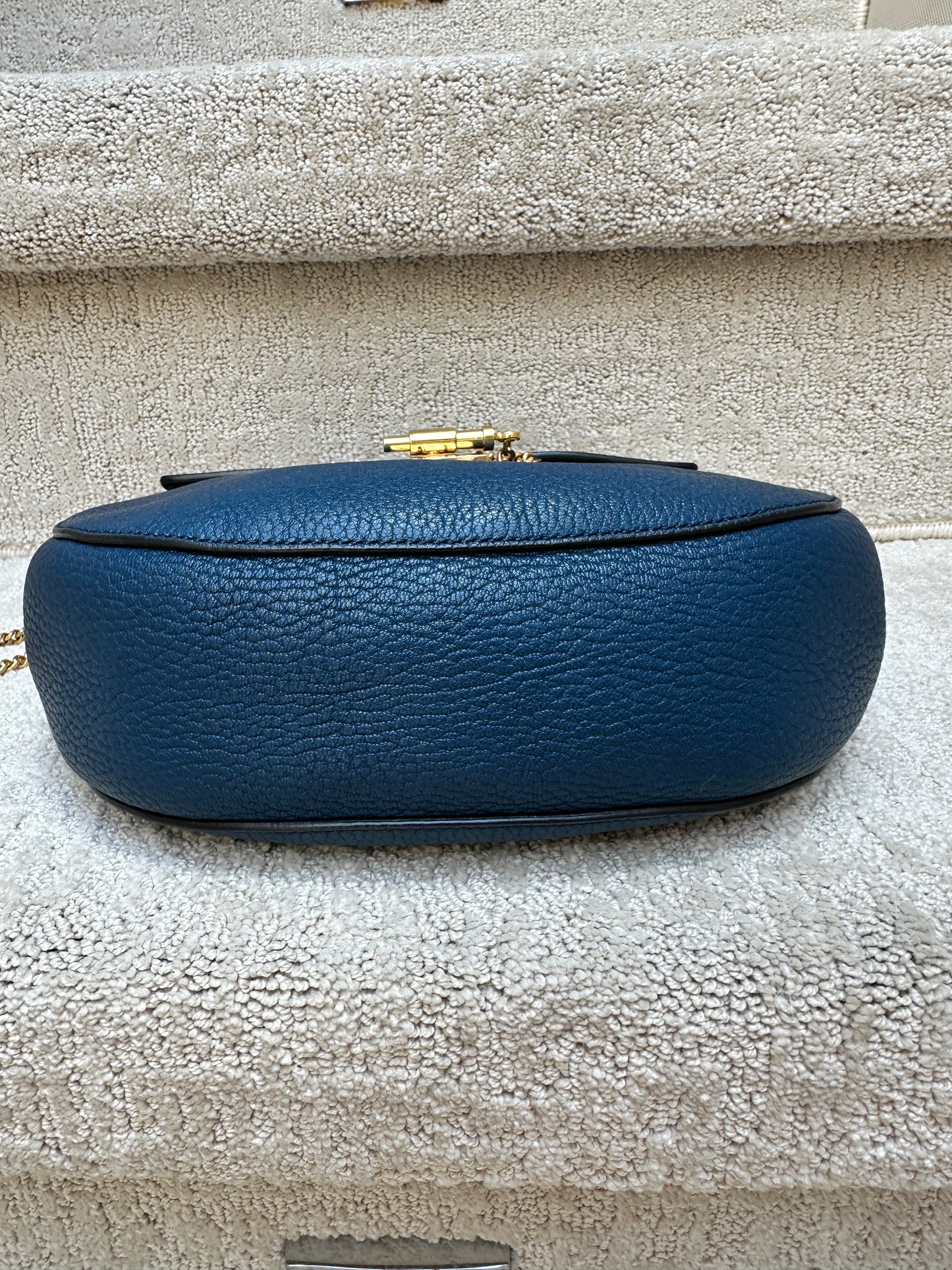 Chloe Drew Bag in Blue & Gold