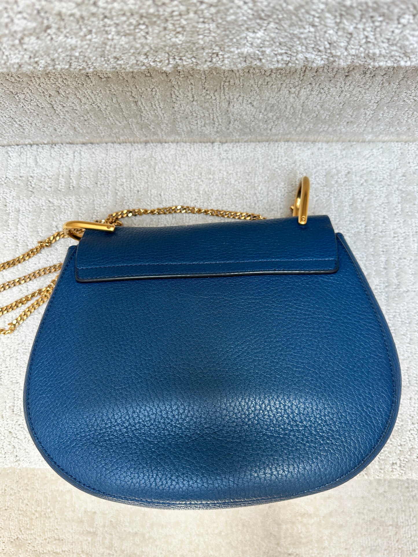 Chloe Drew Bag in Blue & Gold