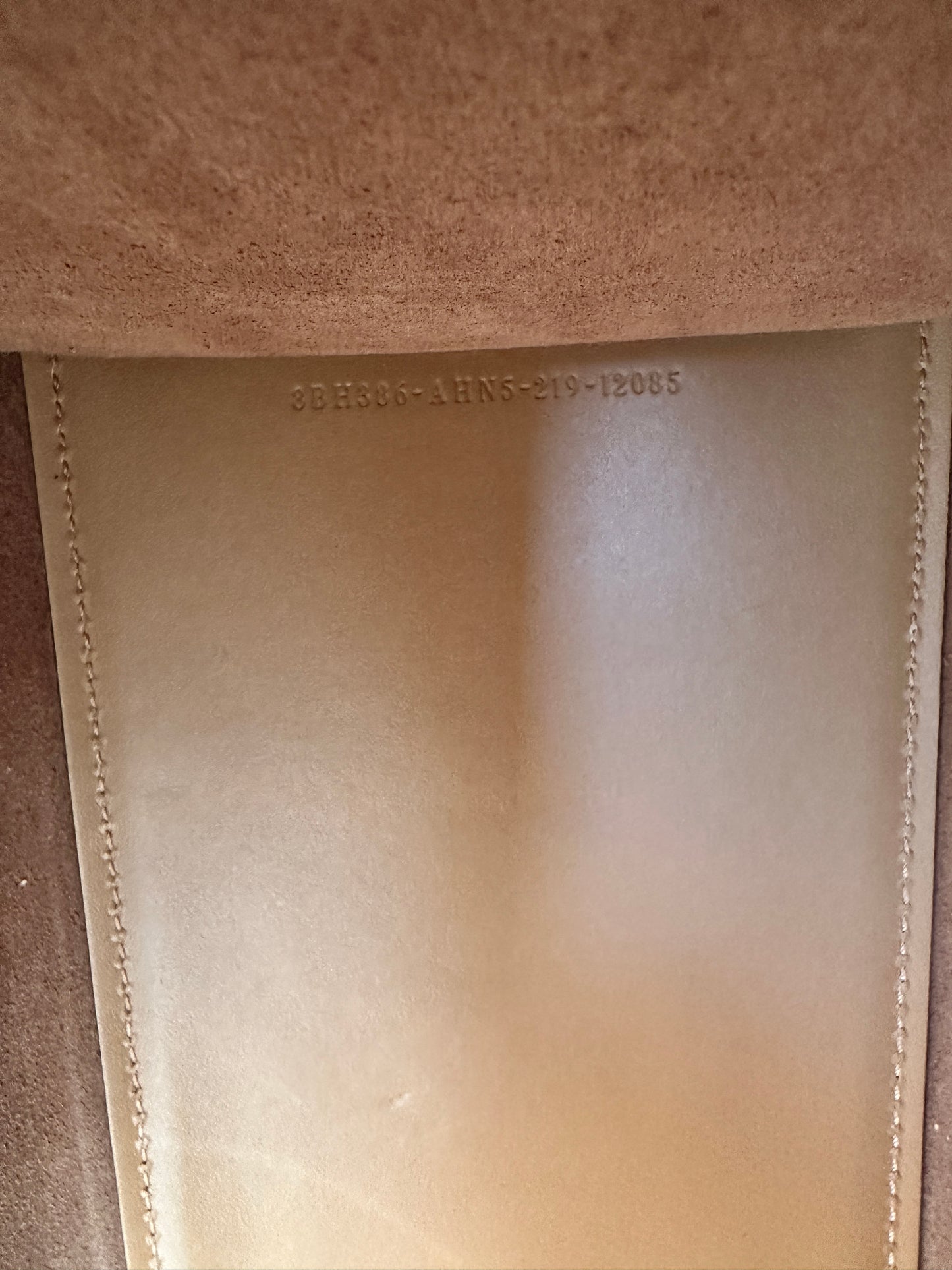 NEW!! Fendi Sunshine Medium Light brown leather and elaphe shopper bag