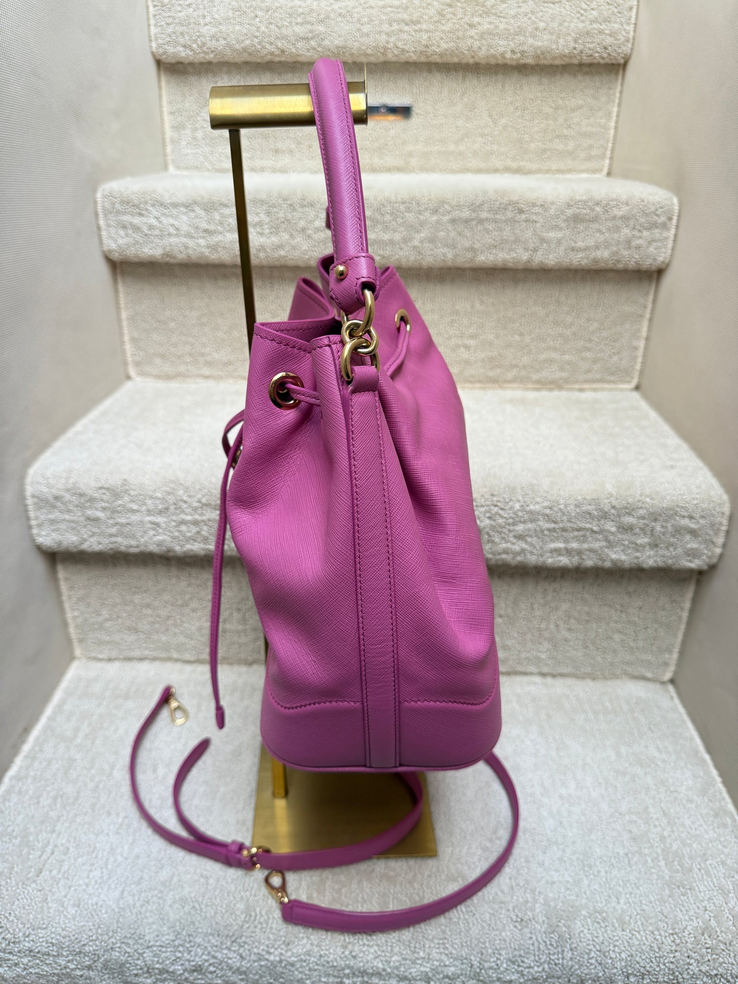 Salvatore Ferragamo Vara Bucket Bag in Purple