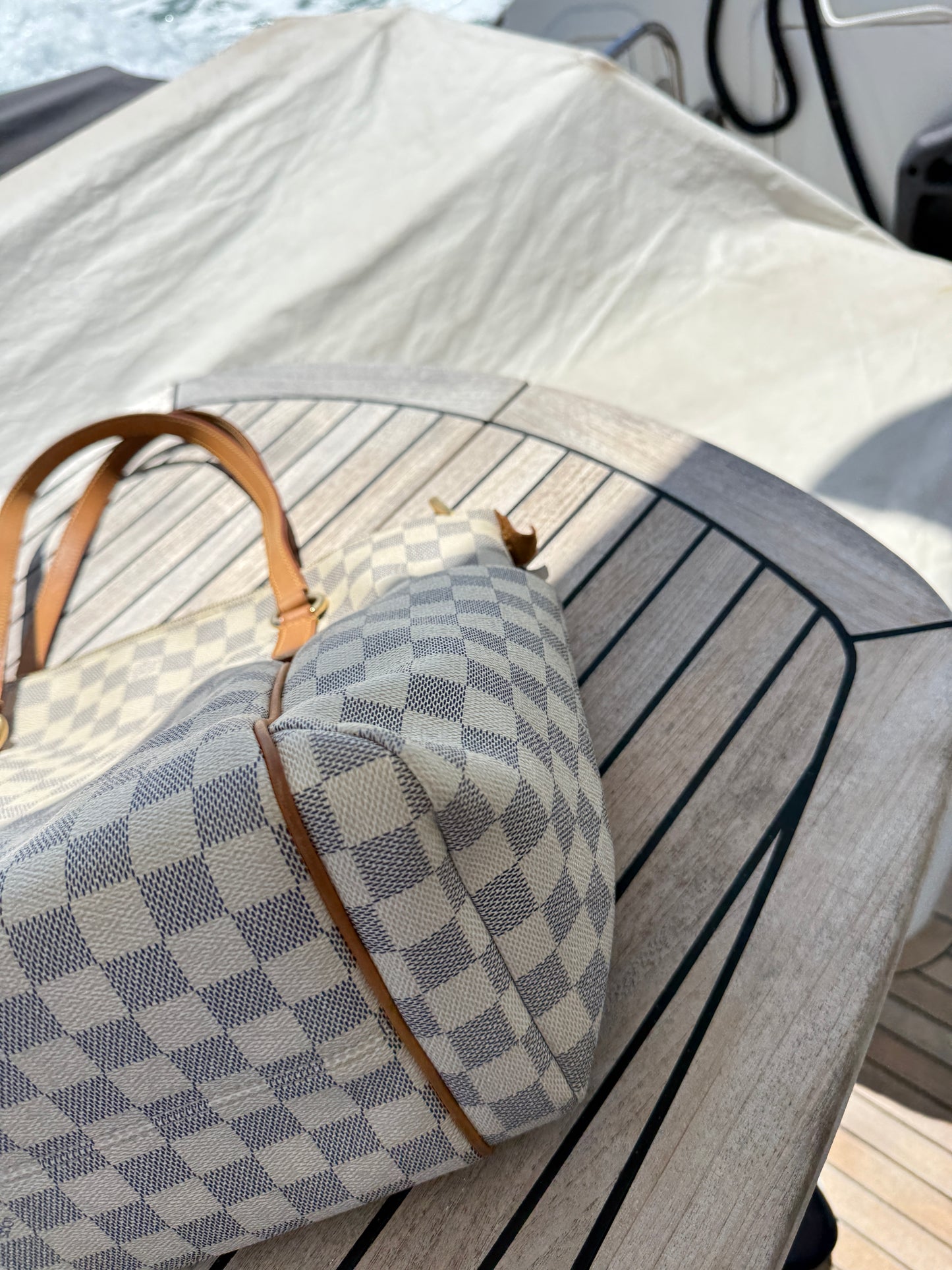 Louis Vuitton Totally MM Damier Azur Pre-Owned
