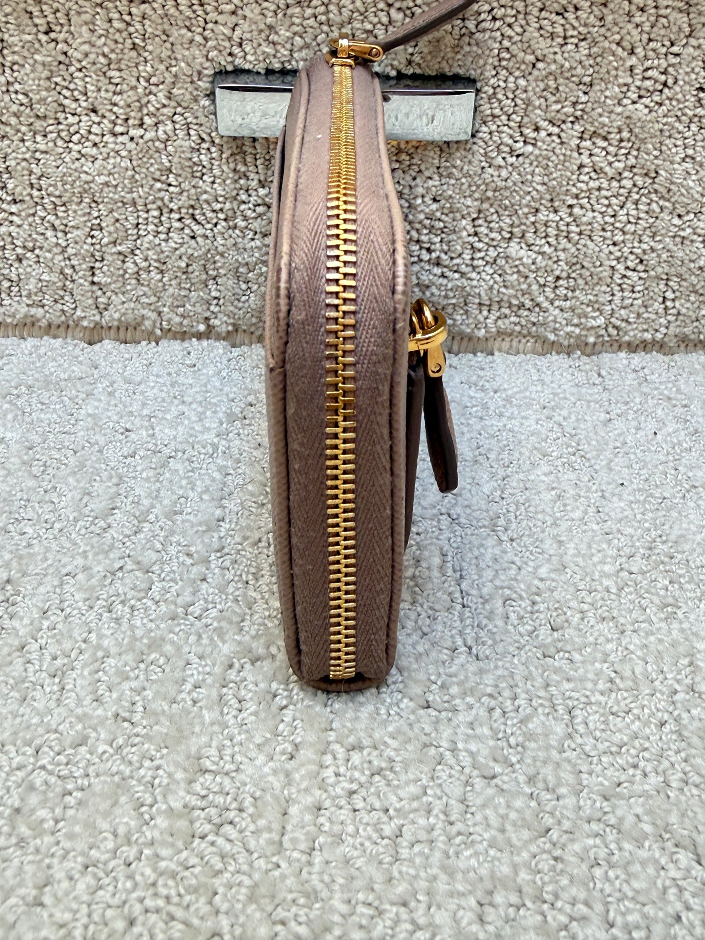 Prada Half Wallet in Beige