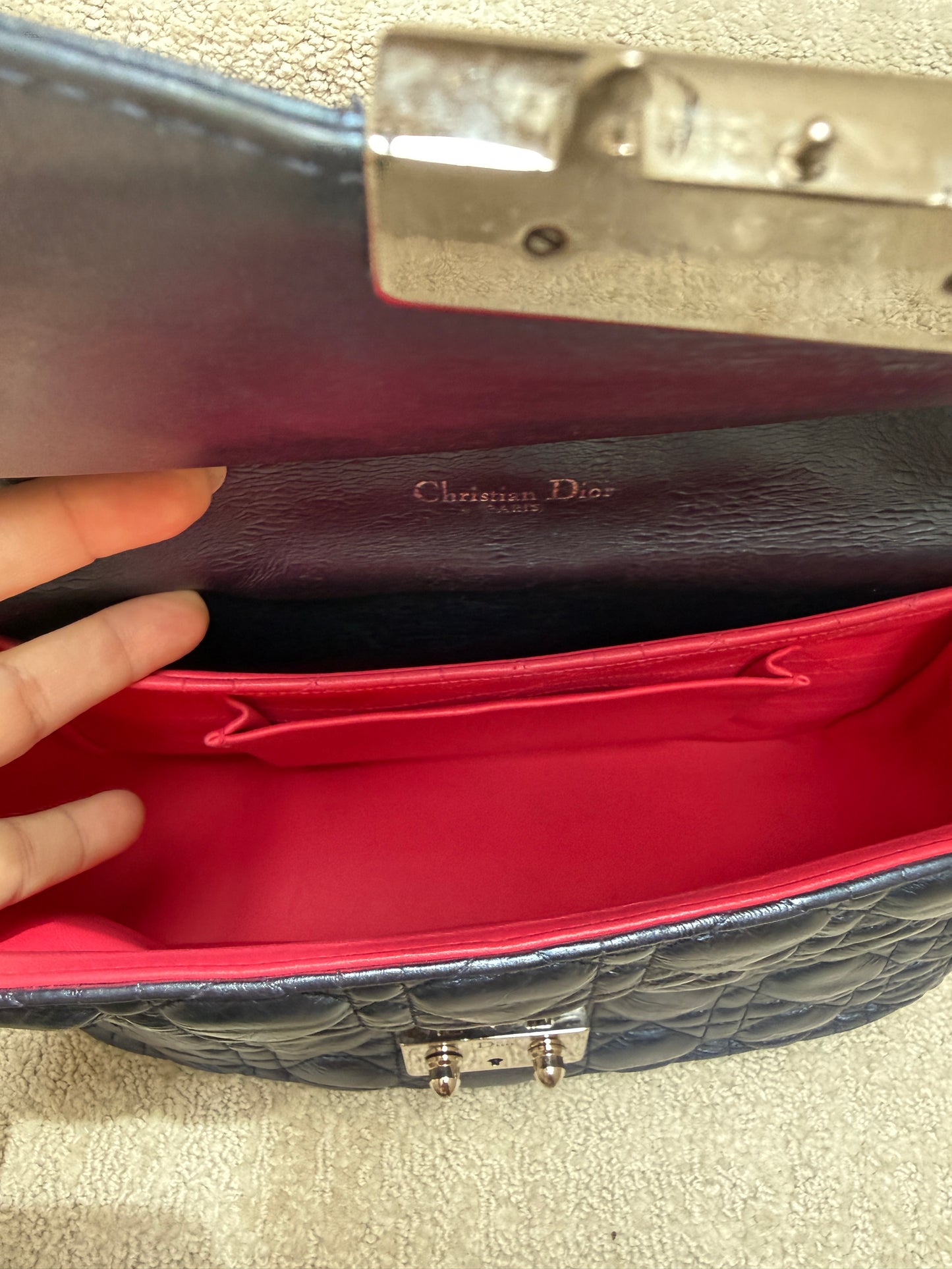 Christian Dior Miss Dior in Metallic Blue Pre-Owned