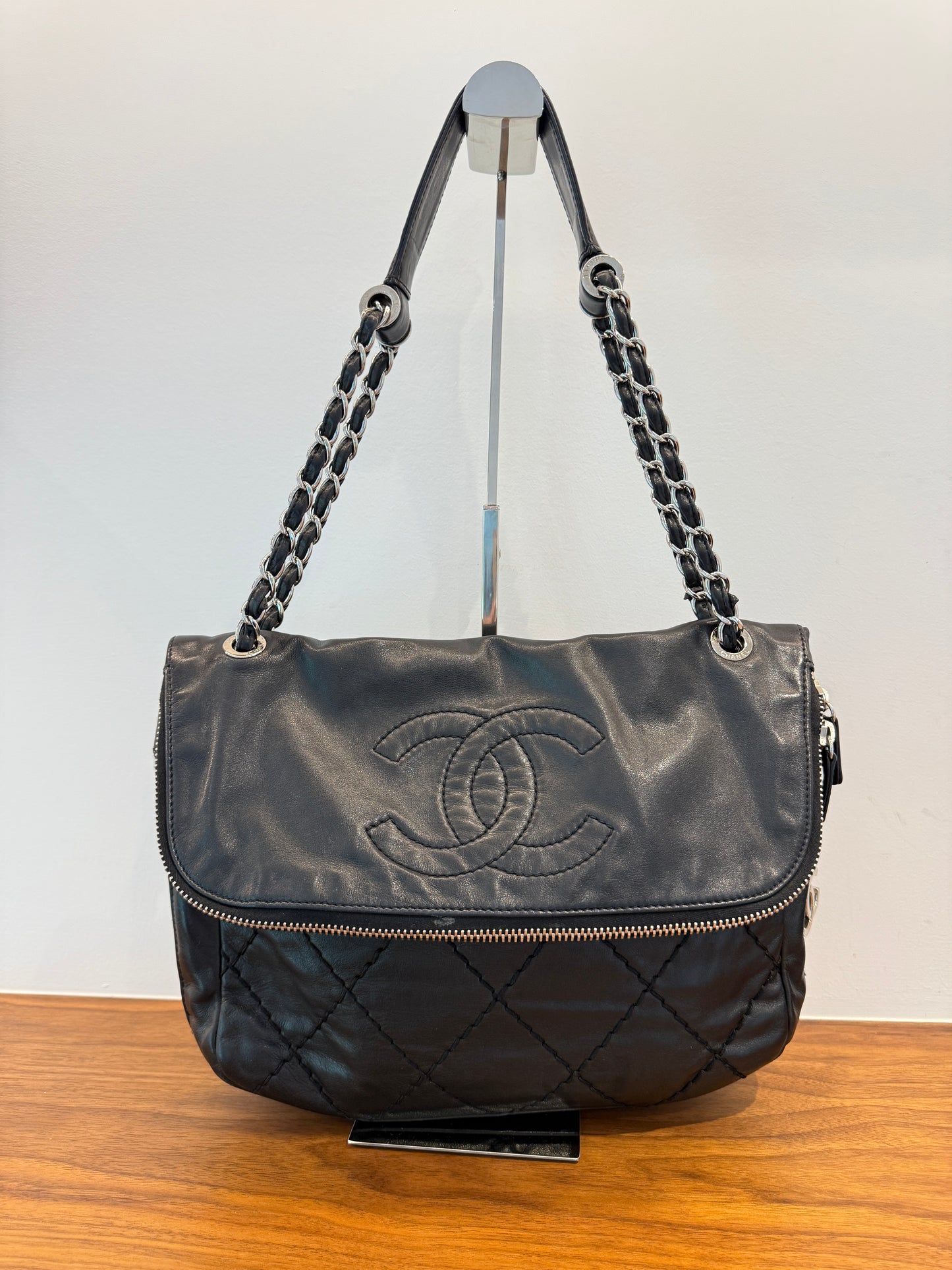 Chanel Expandable Ligne Timeless CC flap Shoulder Bag Pre-Owned