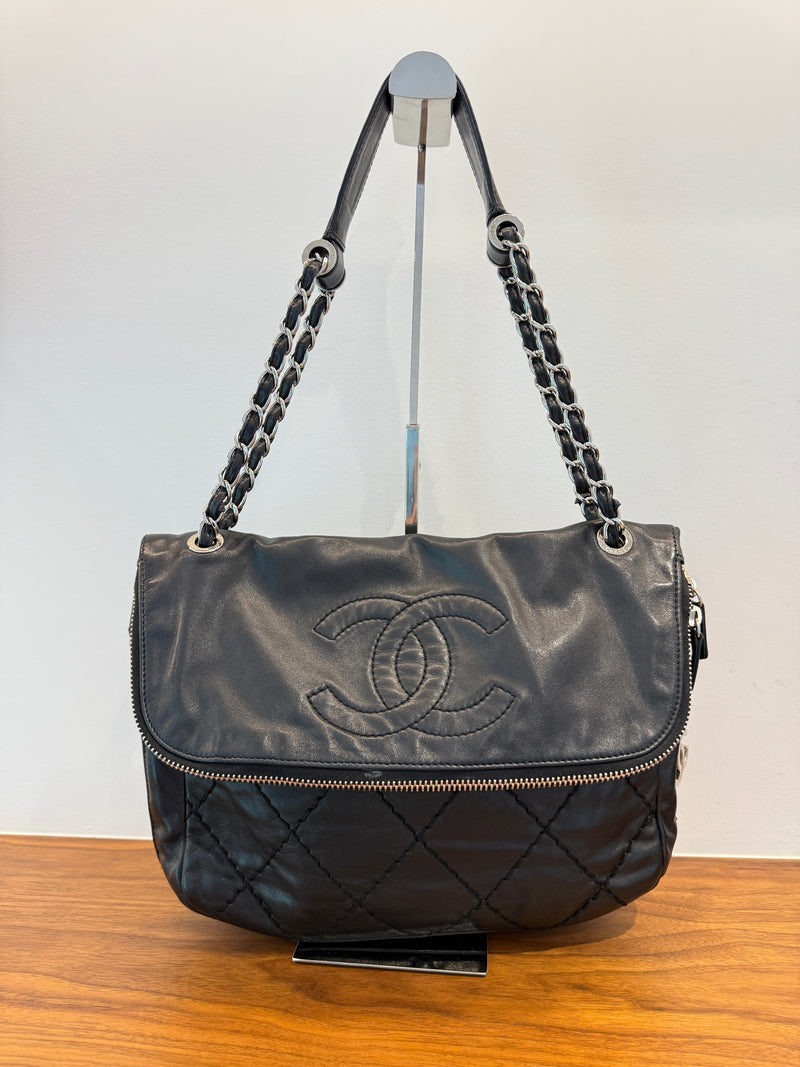 Chanel Expandable Ligne Timeless CC flap Shoulder Bag Pre-Owned